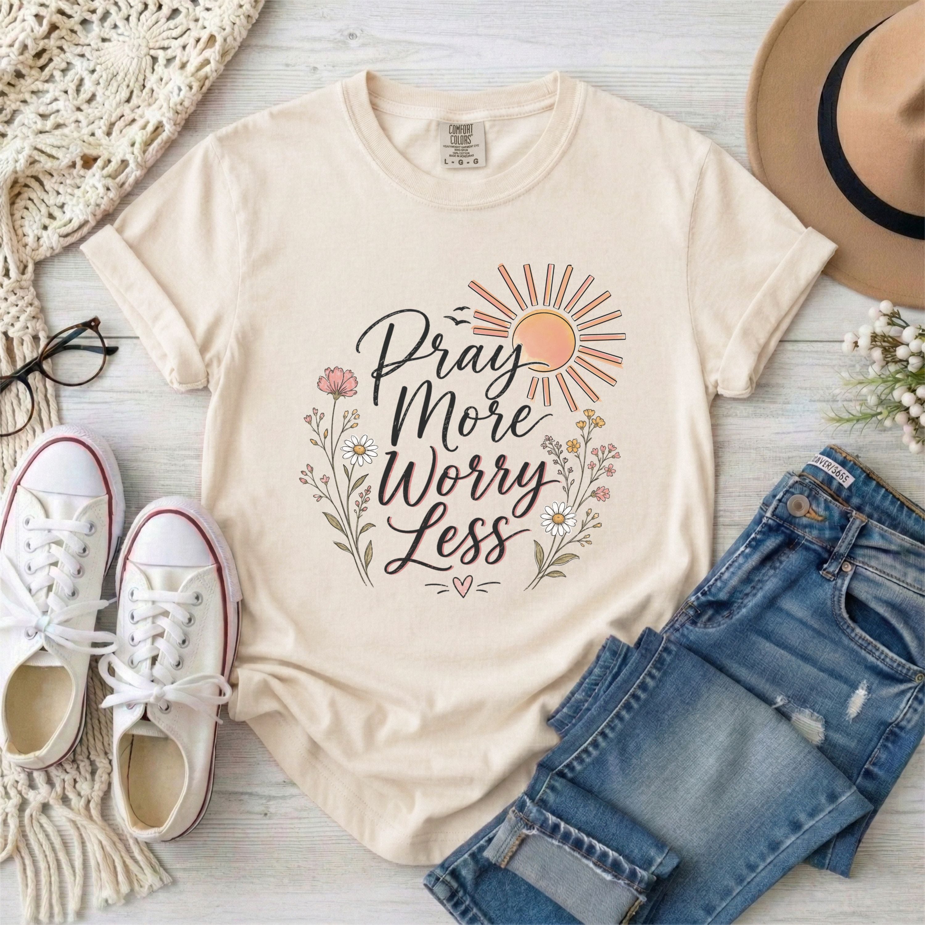 Pray More Worry Less T-shirt