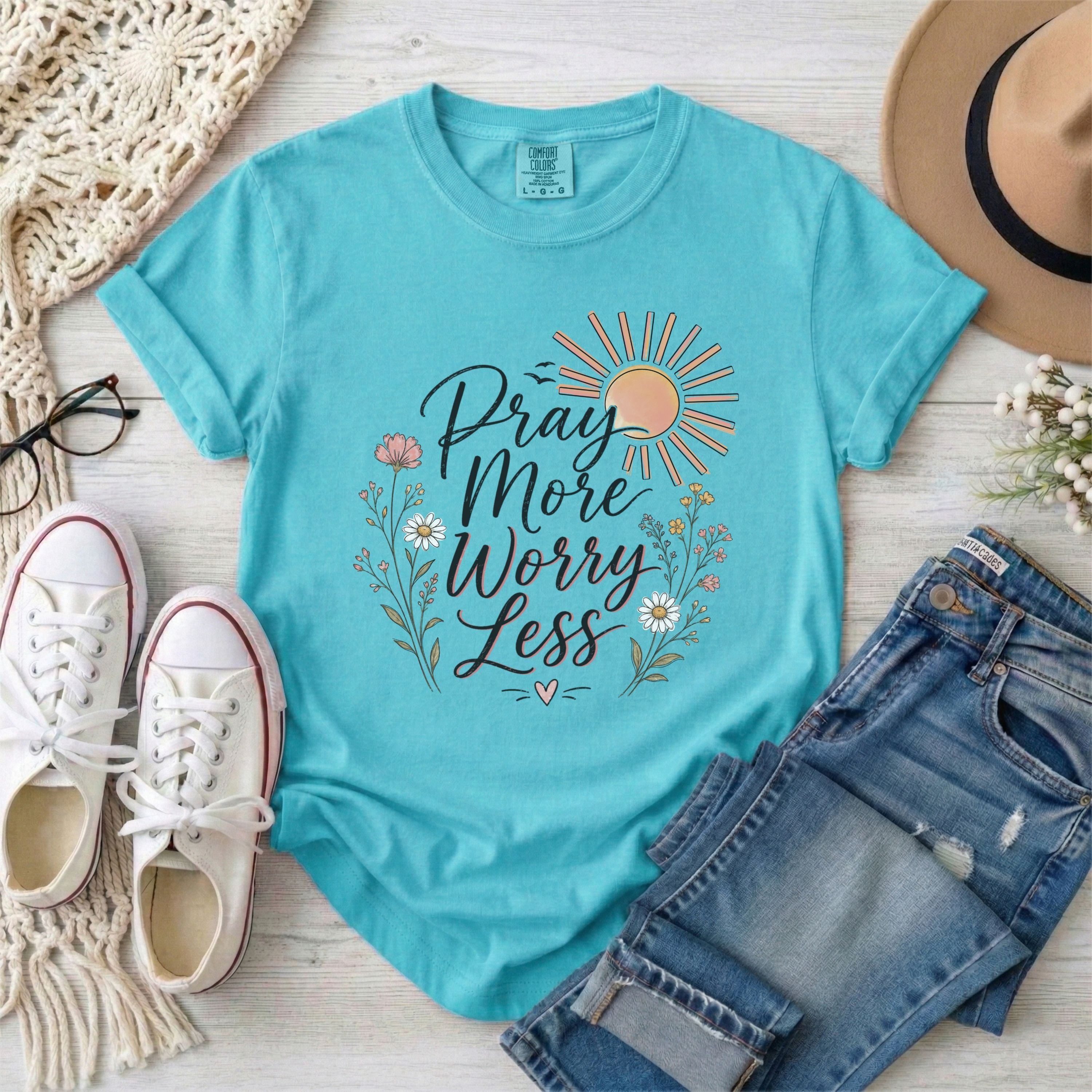 Pray More Worry Less T-shirt