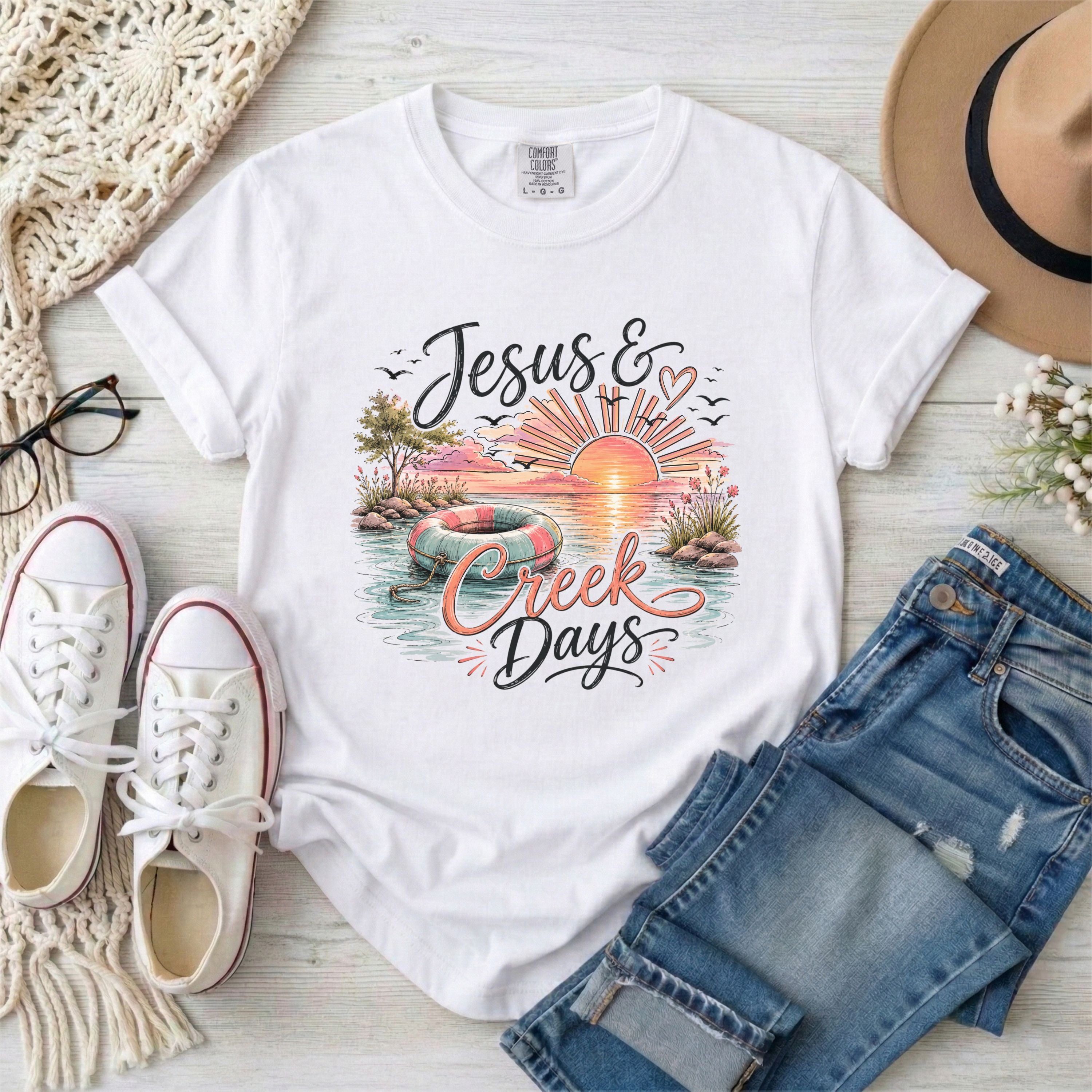 Jesus and Creek Days Christian T-shirt