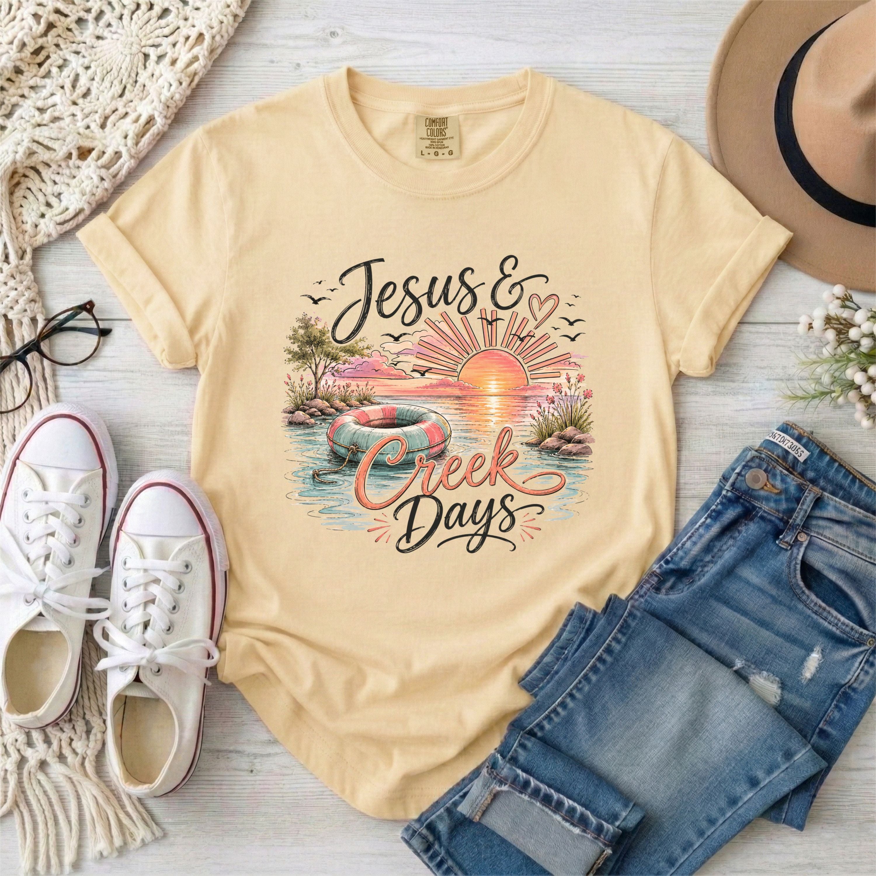 Jesus and Creek Days Christian T-shirt
