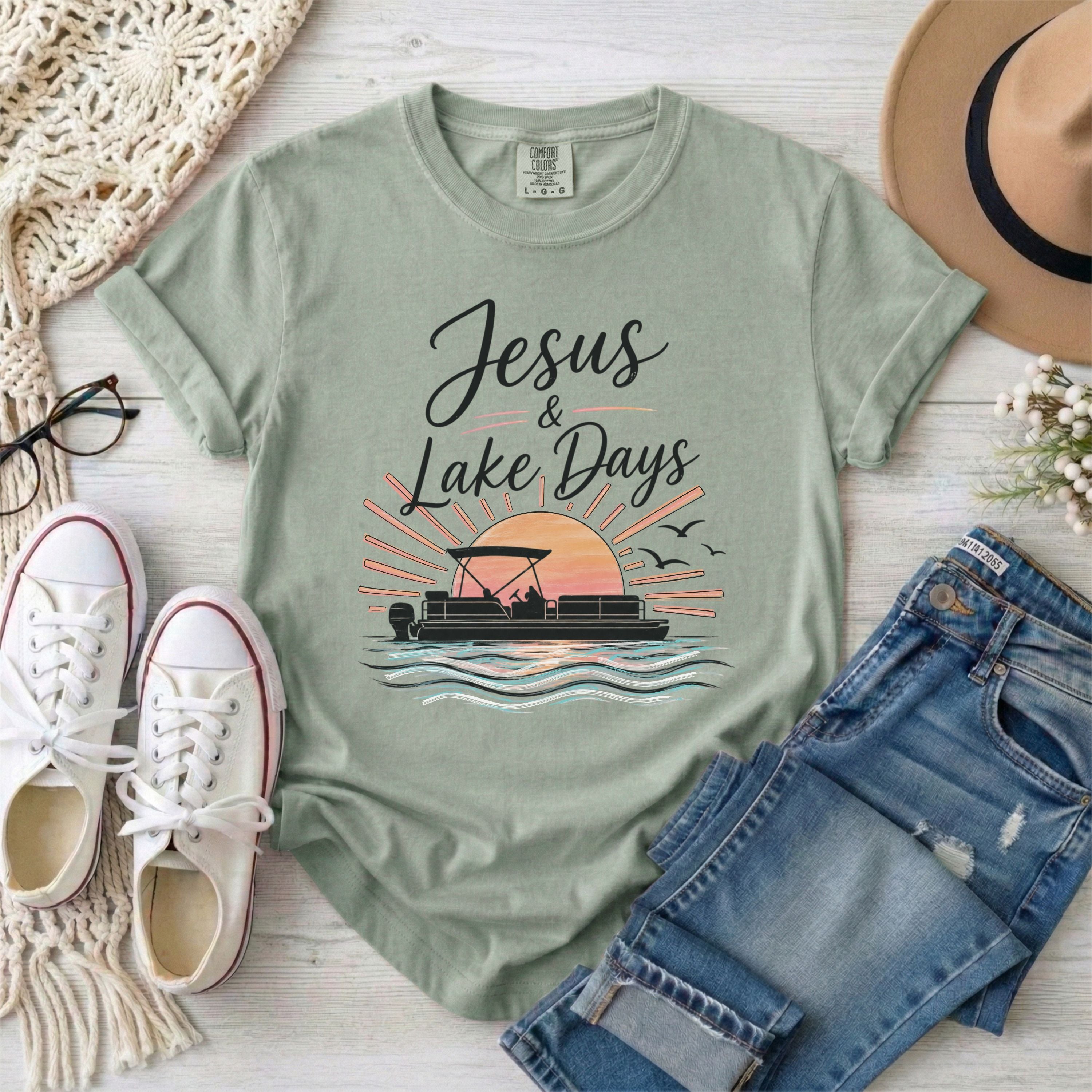 Jesus and Lake Days Christian T-shirt