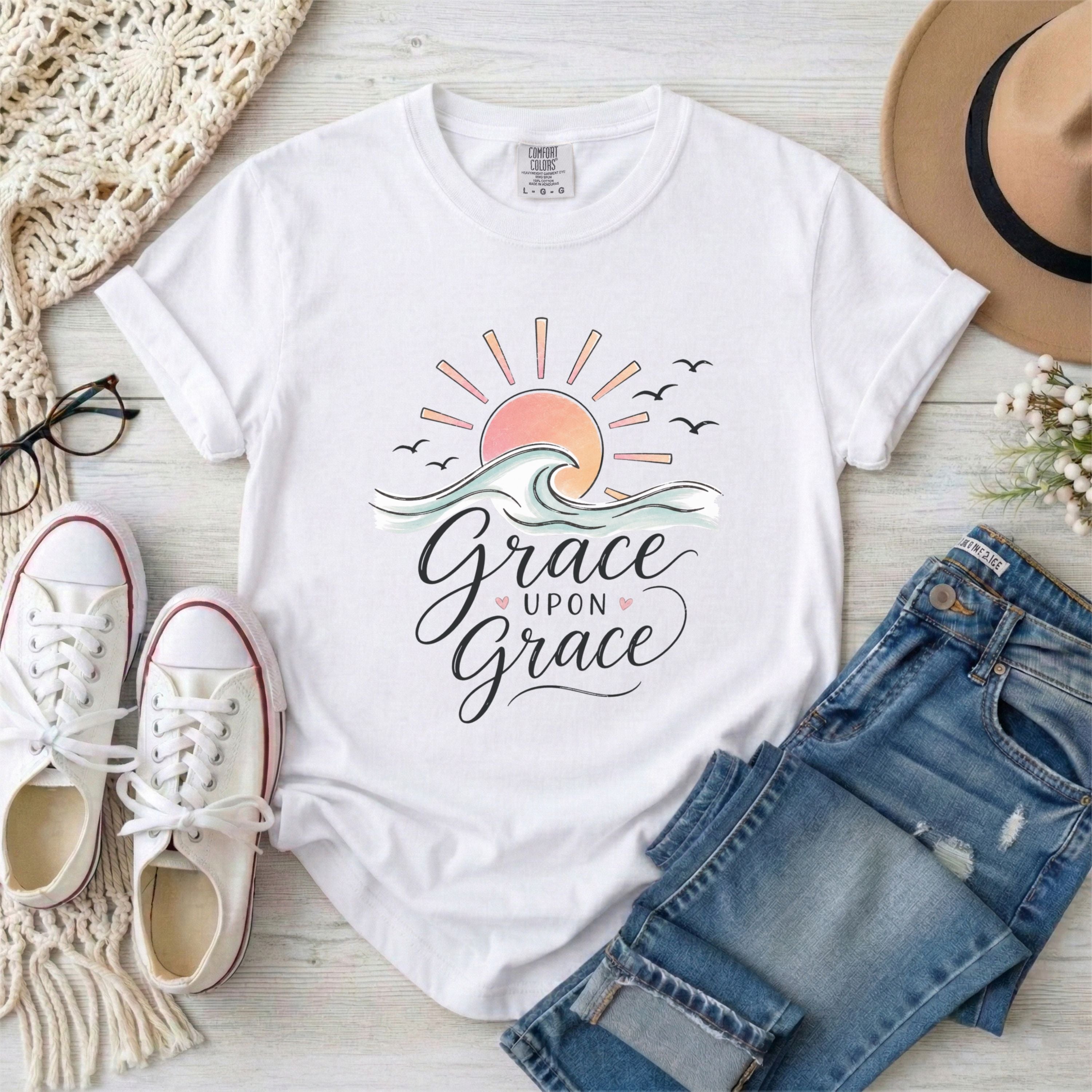 Grace Upon Grace Christian T-shirt