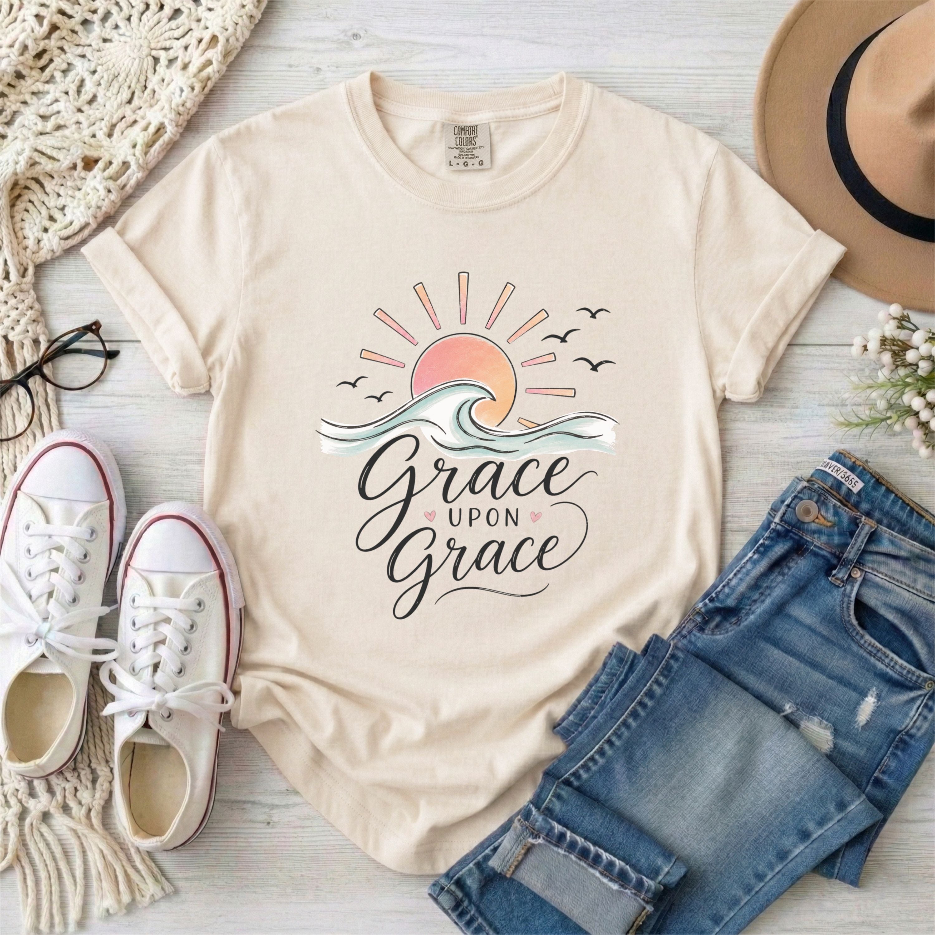 Grace Upon Grace Christian T-shirt