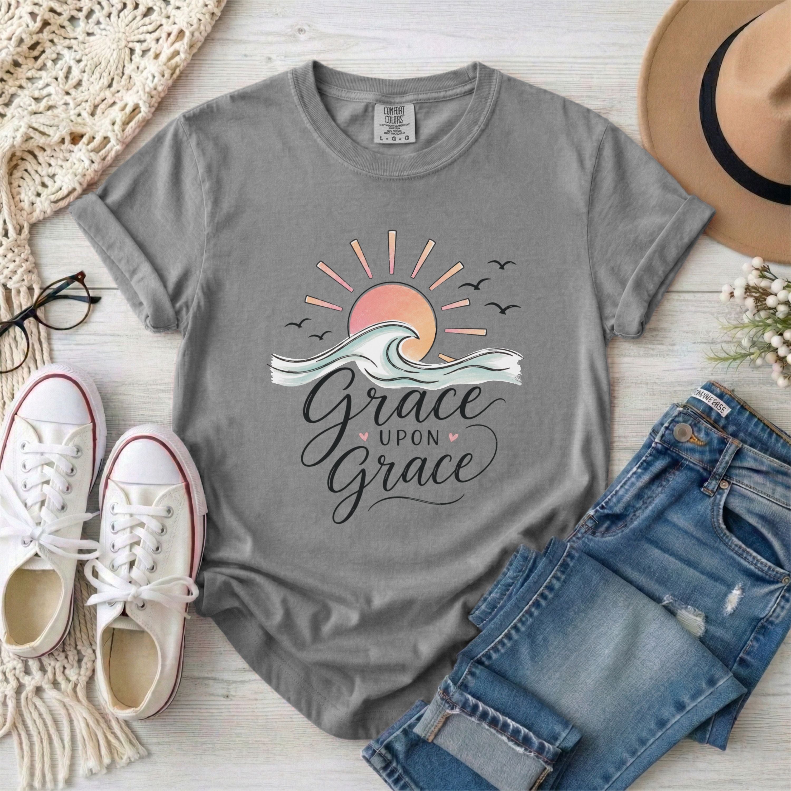 Grace Upon Grace Christian T-shirt
