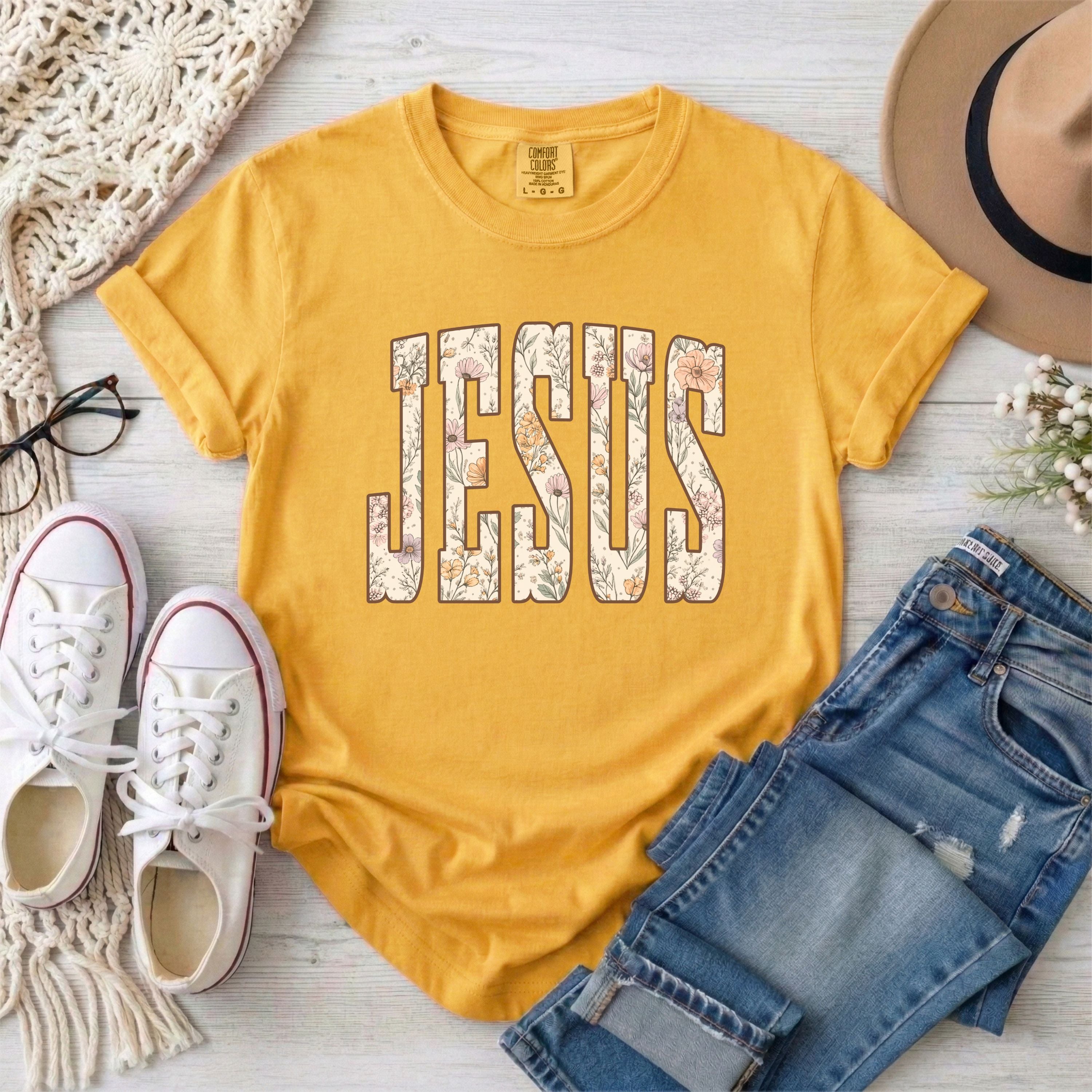 Floral Jesus T-Shirt
