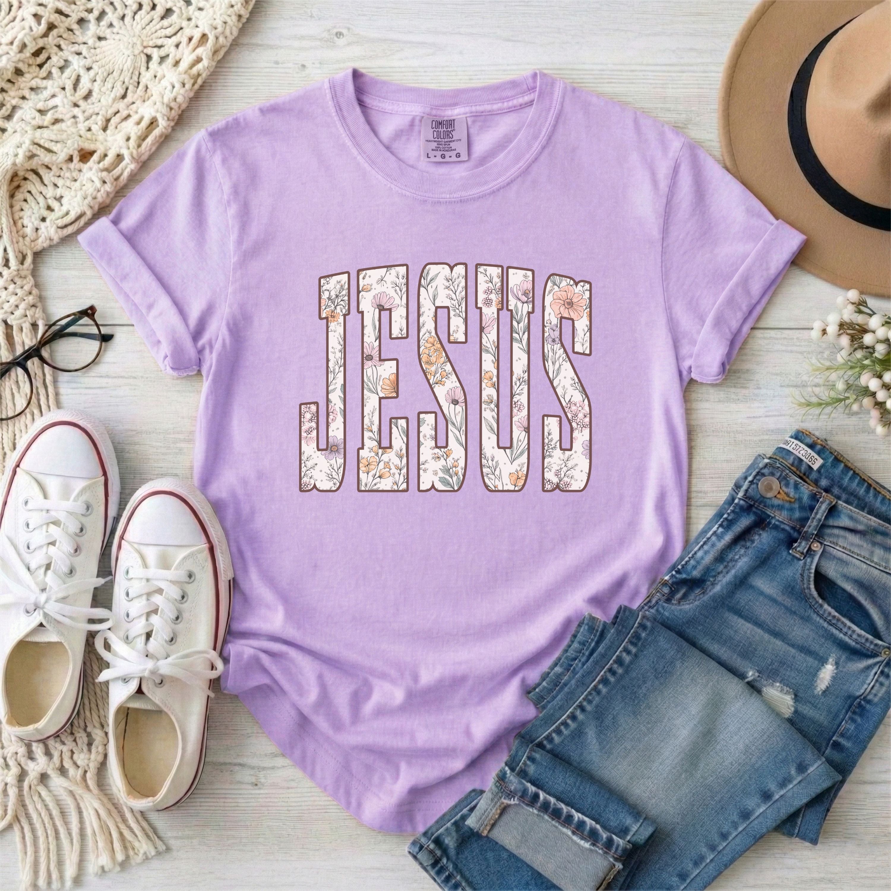 Floral Jesus T-Shirt