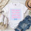 Let Me Tell You About My Jesus Coquette Stripes T-Shirt