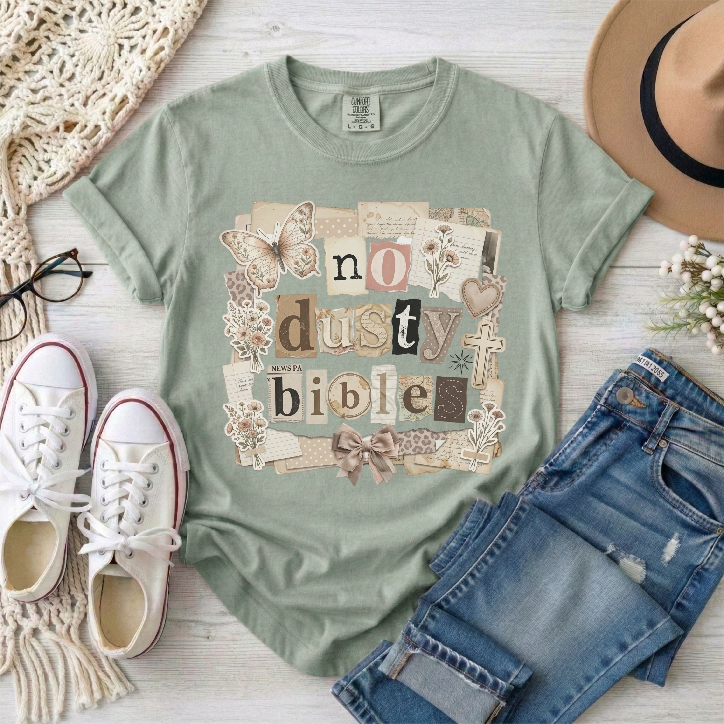 No Dusty Bibles Vintage CollageT-Shirt