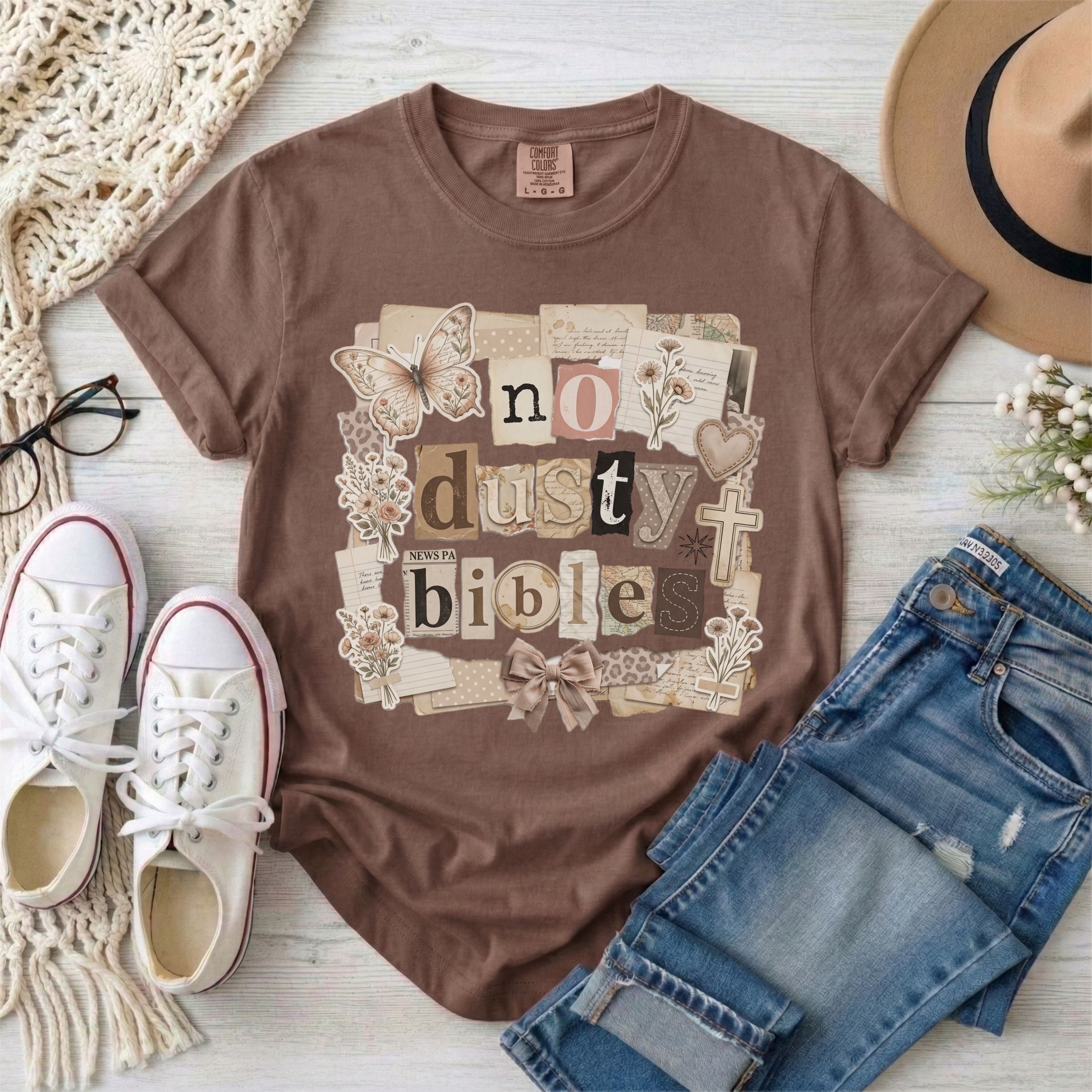 No Dusty Bibles Vintage CollageT-Shirt
