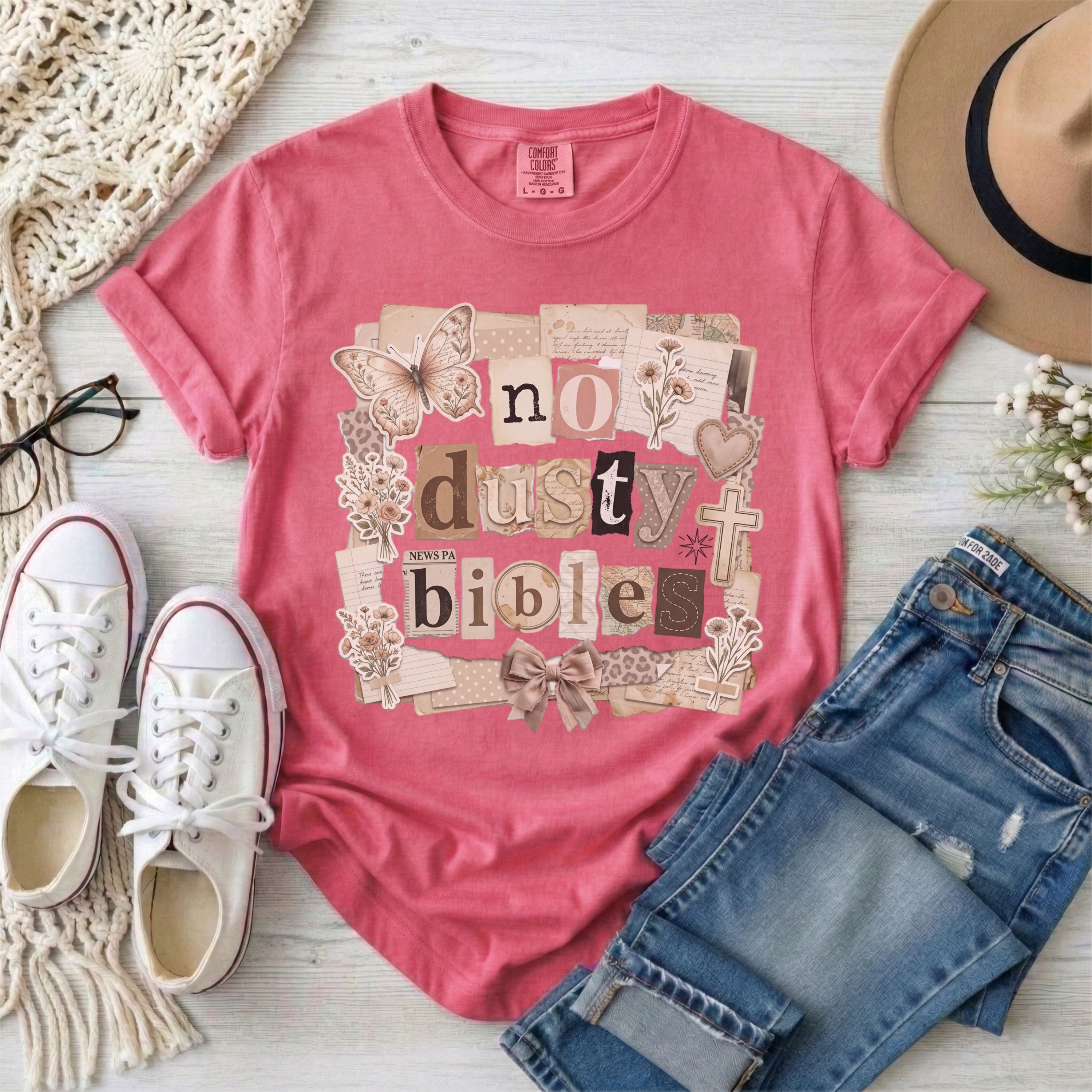 No Dusty Bibles Vintage CollageT-Shirt