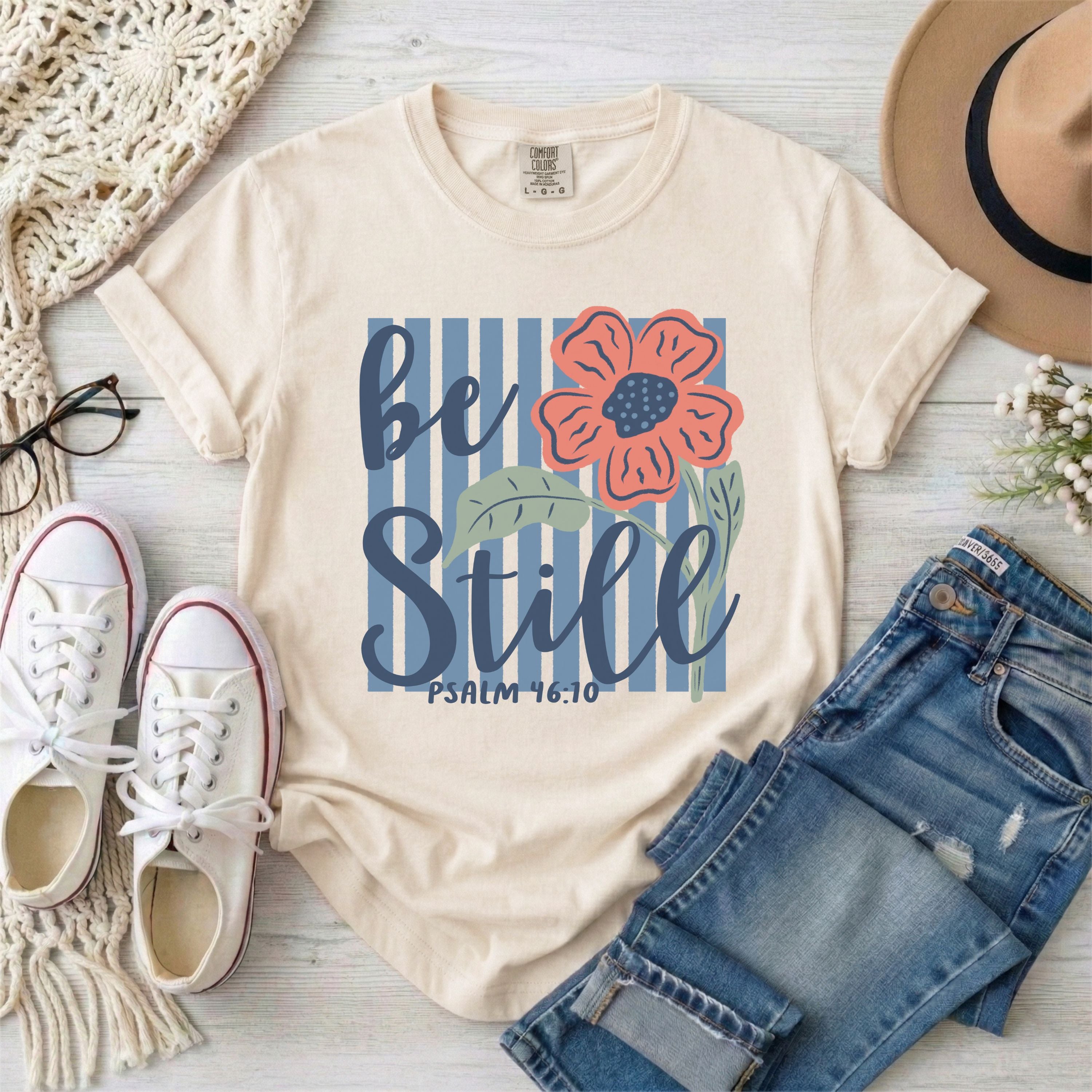 Be Still and Know Psalm 46:10 T-Shirt