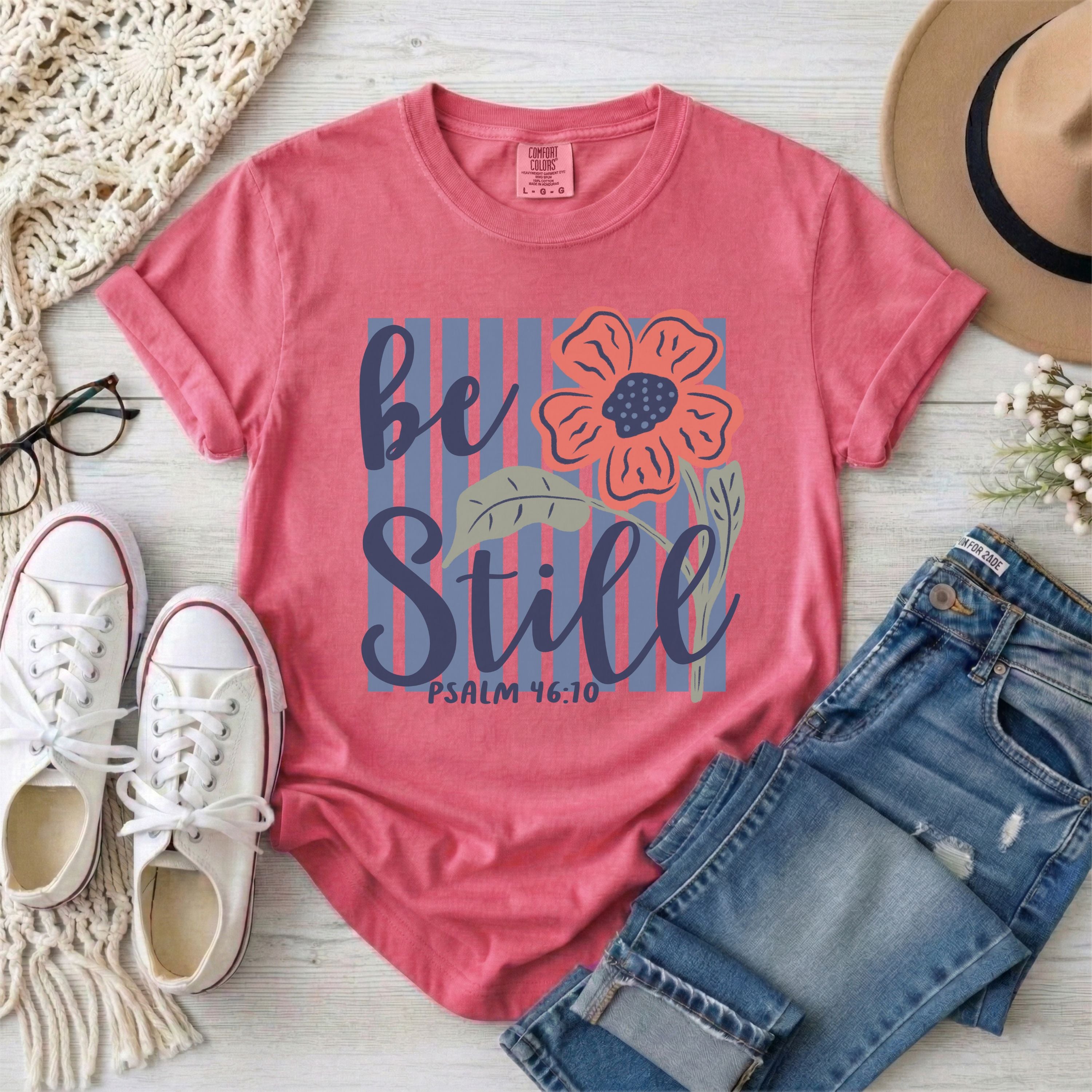 Be Still and Know Psalm 46:10 T-Shirt