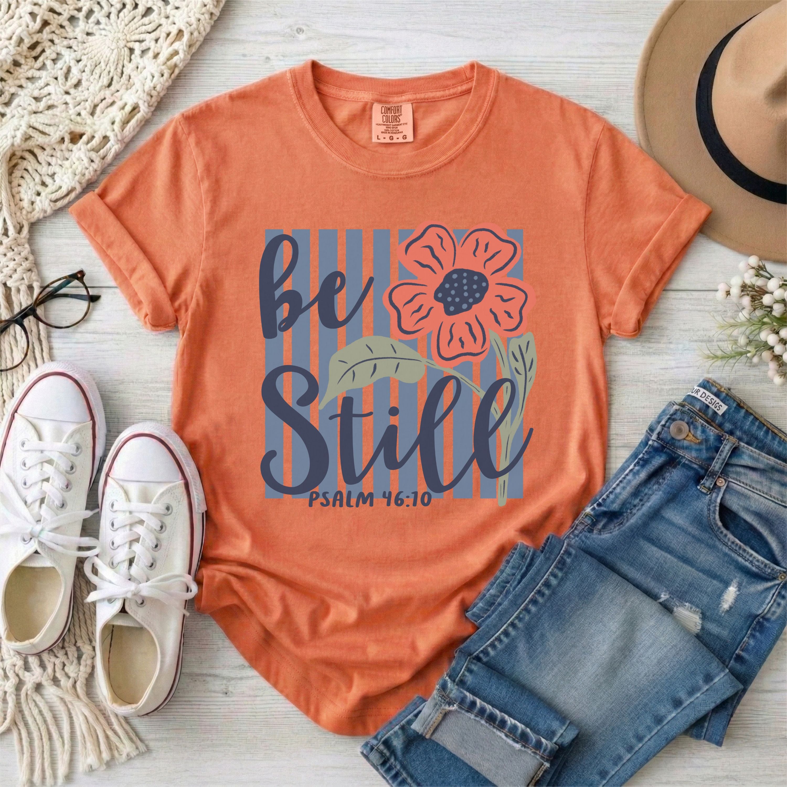 Be Still and Know Psalm 46:10 T-Shirt