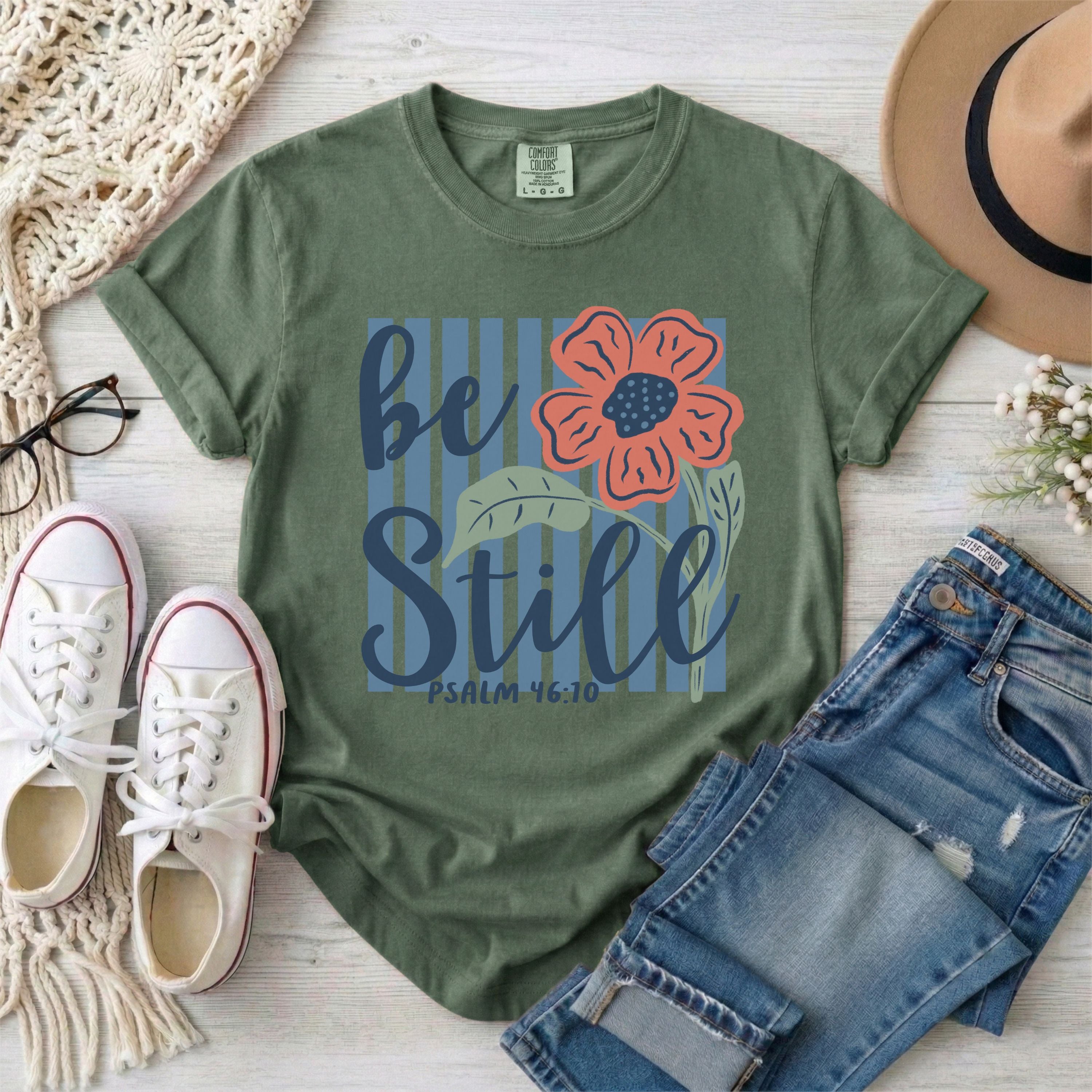 Be Still and Know Psalm 46:10 T-Shirt