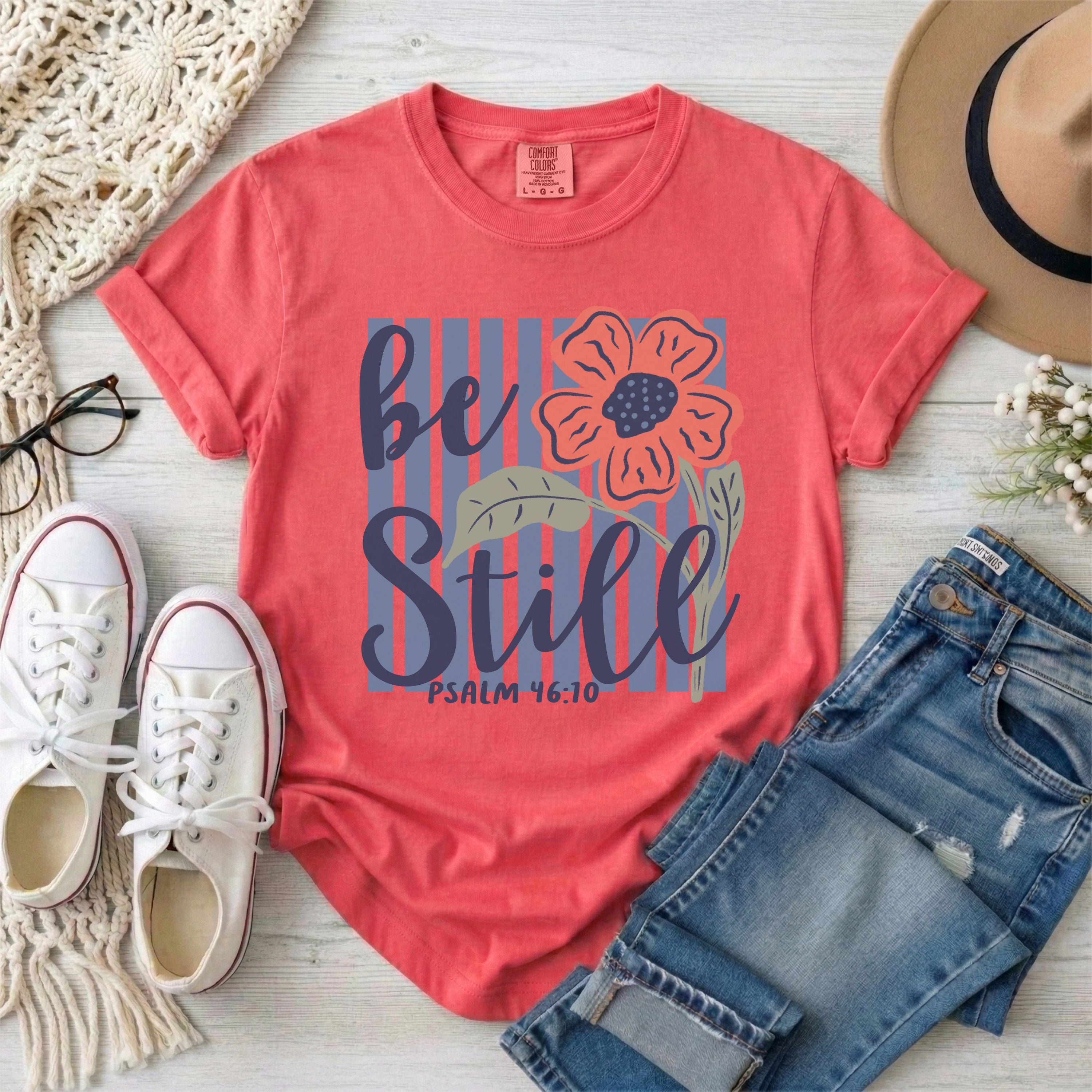 Be Still and Know Psalm 46:10 T-Shirt