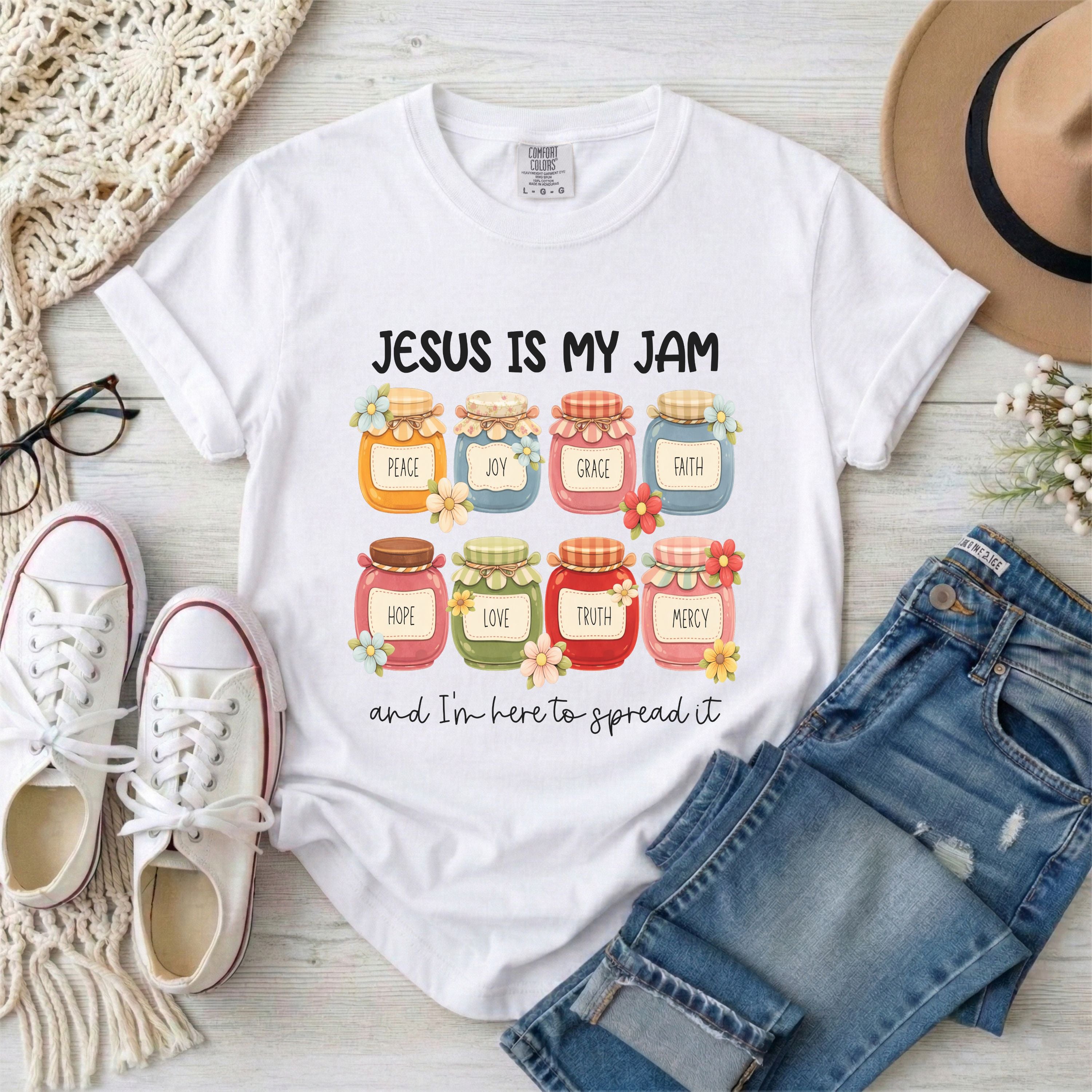 Jesus Is My Jam Funny Christian T-Shirt