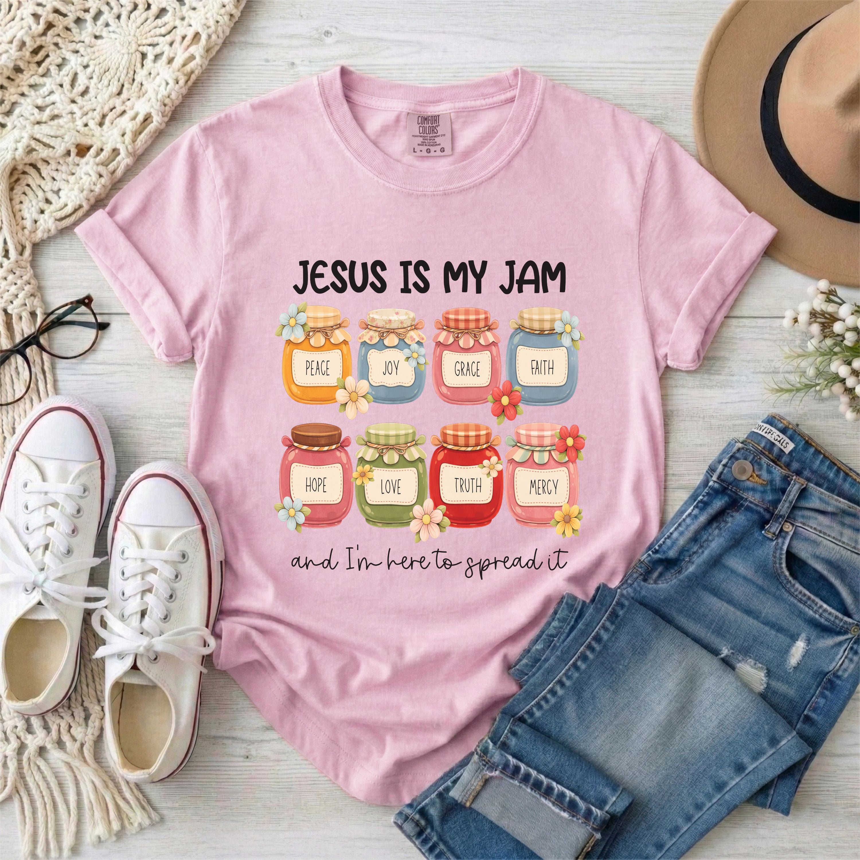Jesus Is My Jam Funny Christian T-Shirt