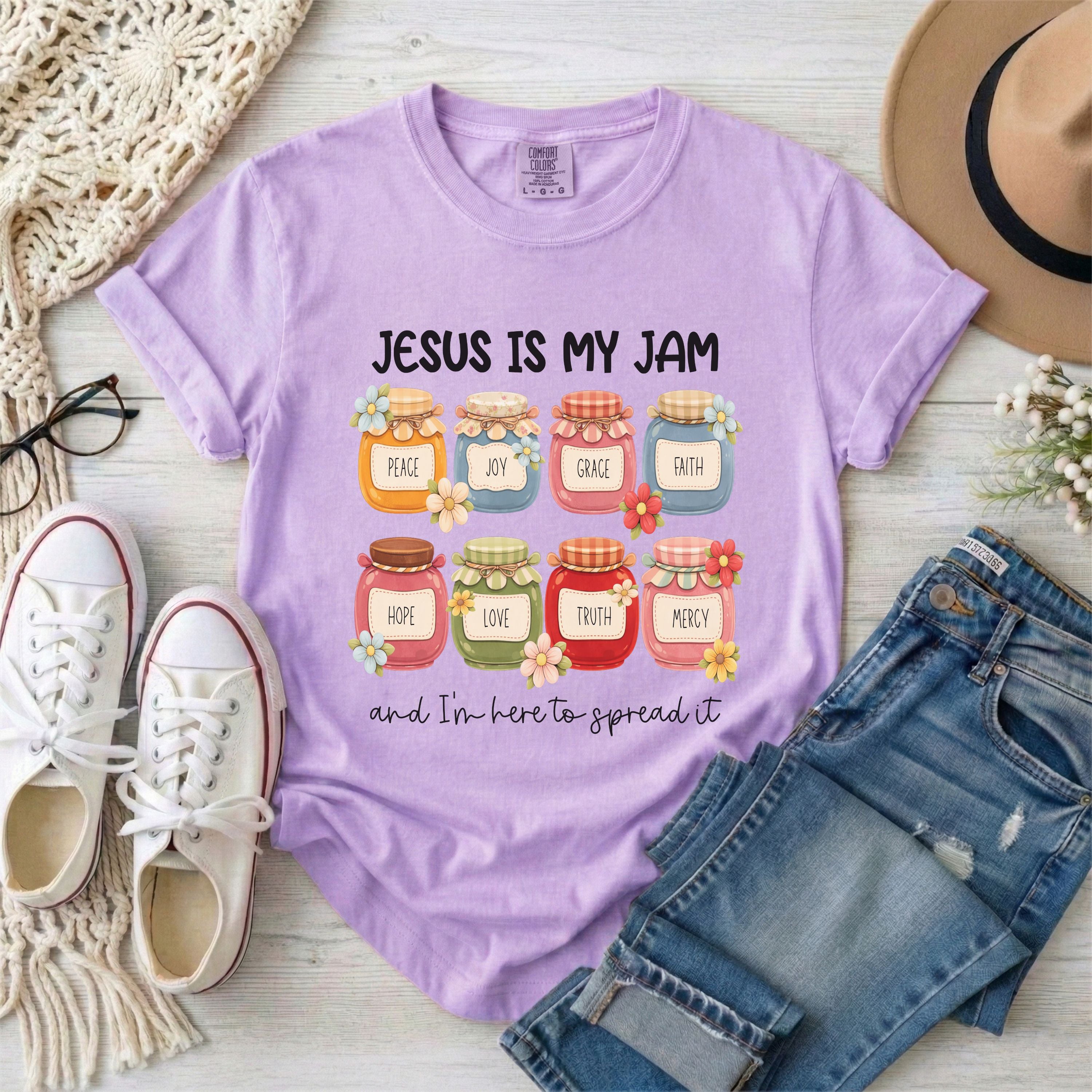 Jesus Is My Jam Funny Christian T-Shirt