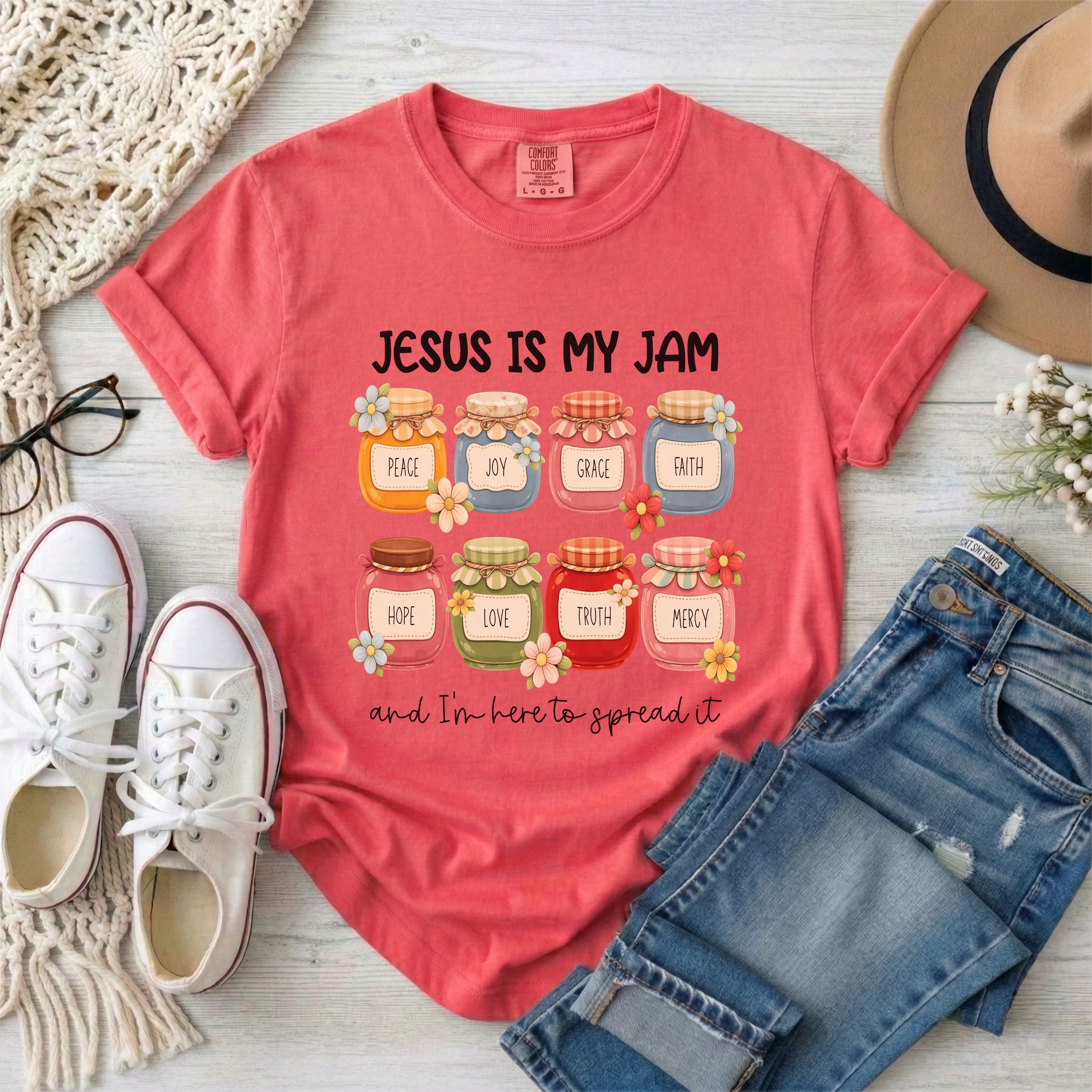Jesus Is My Jam Funny Christian T-Shirt