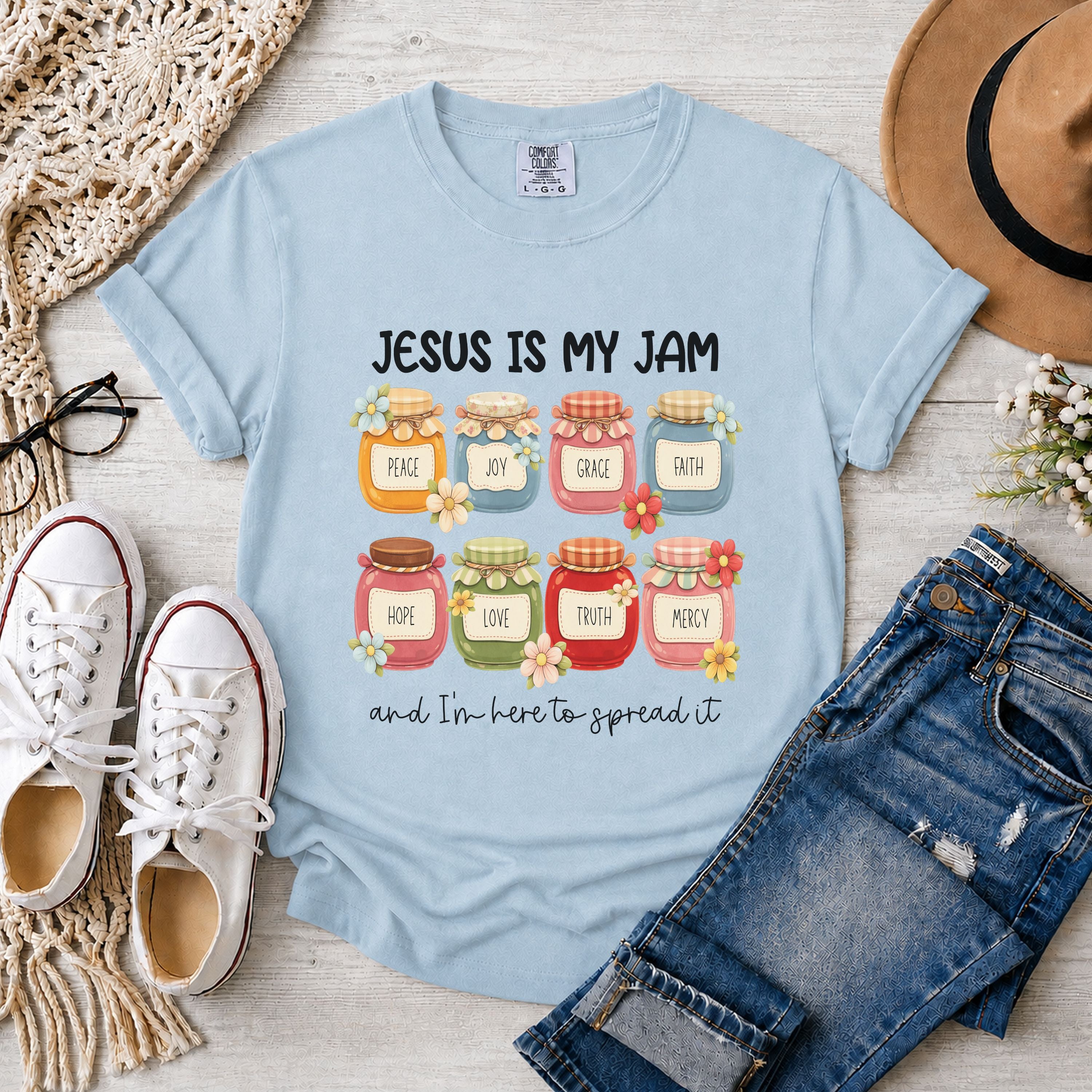 Jesus Is My Jam Funny Christian T-Shirt