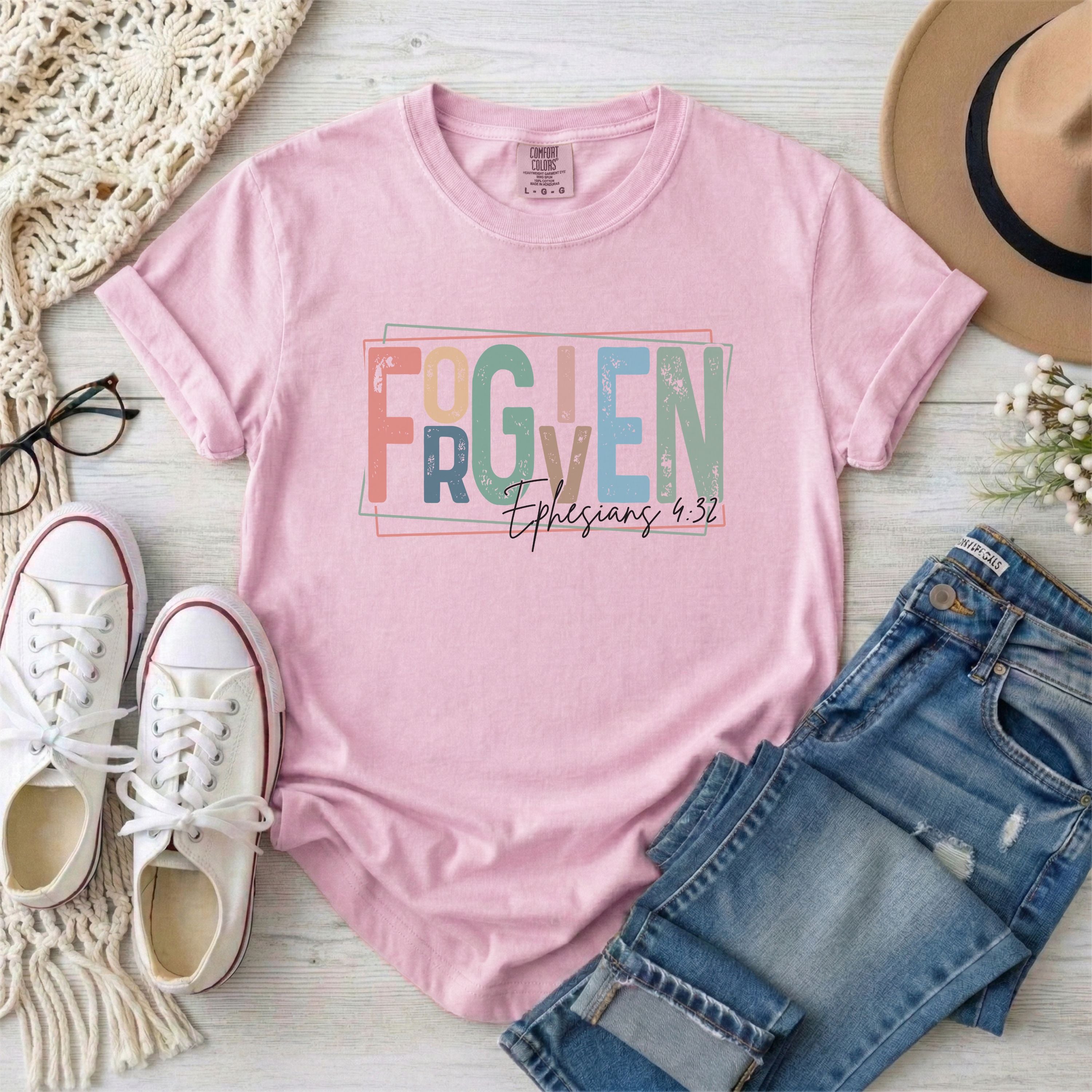 Retro Forgiven, Ephesians 4:32 T-Shirt
