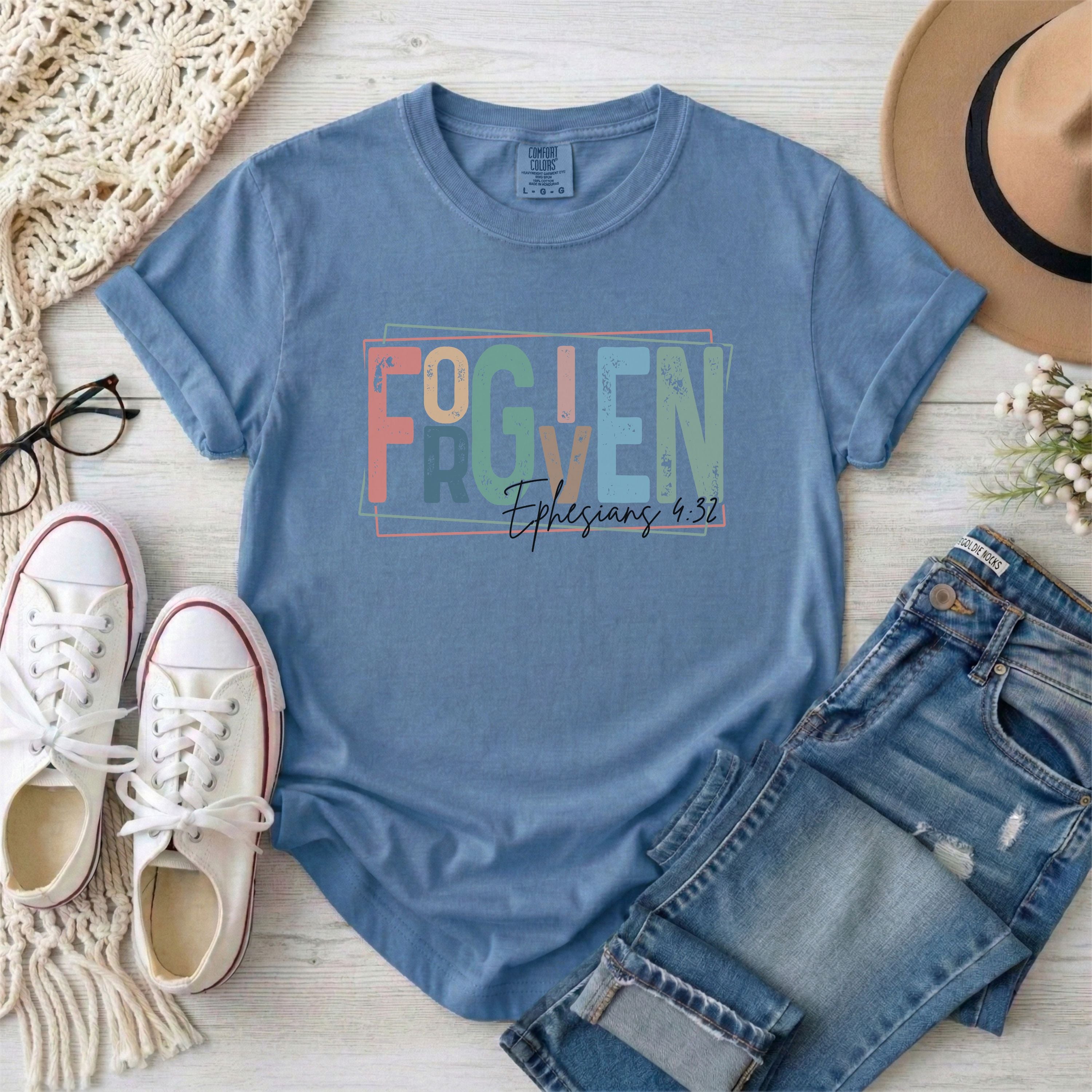 Retro Forgiven, Ephesians 4:32 T-Shirt