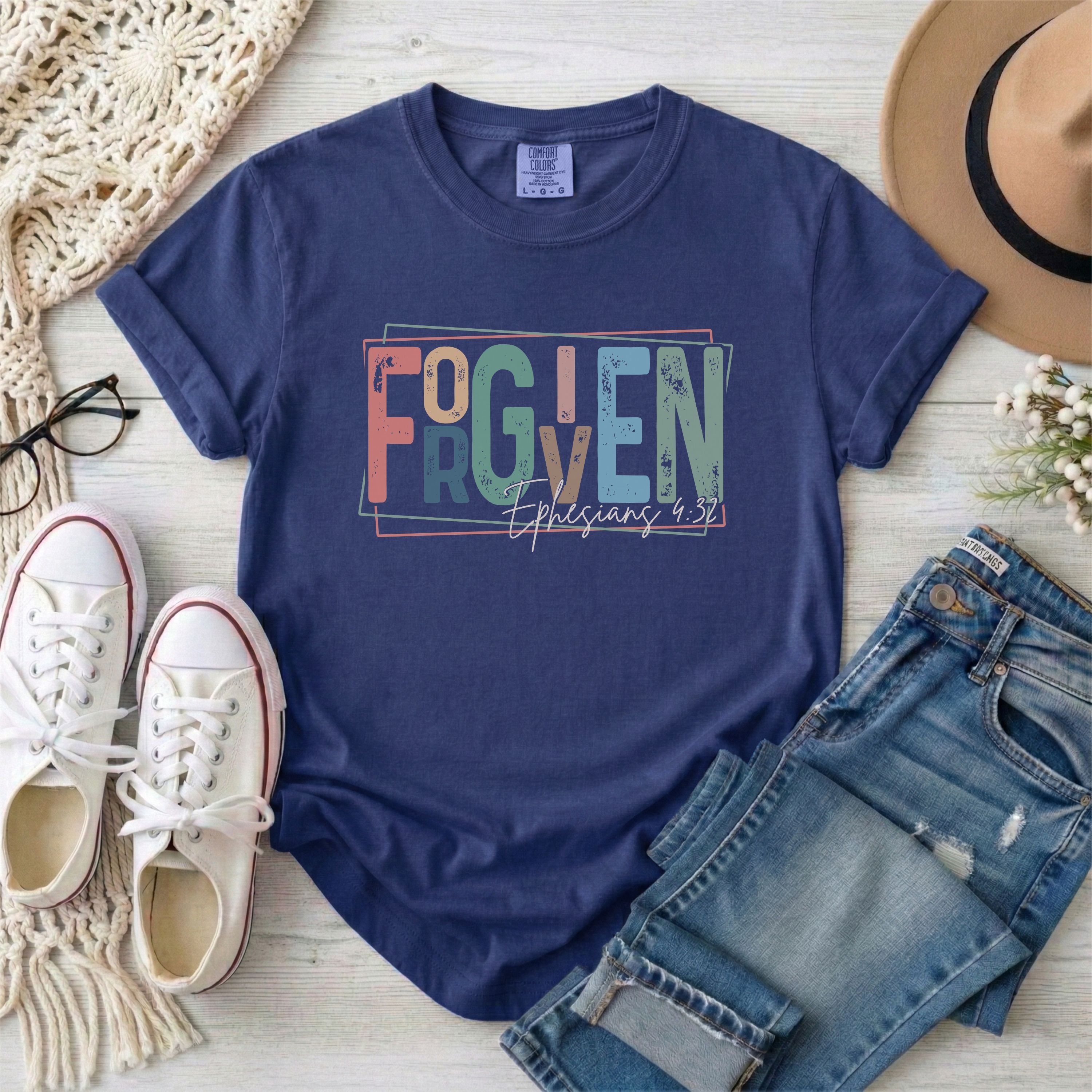 Retro Forgiven, Ephesians 4:32 T-Shirt