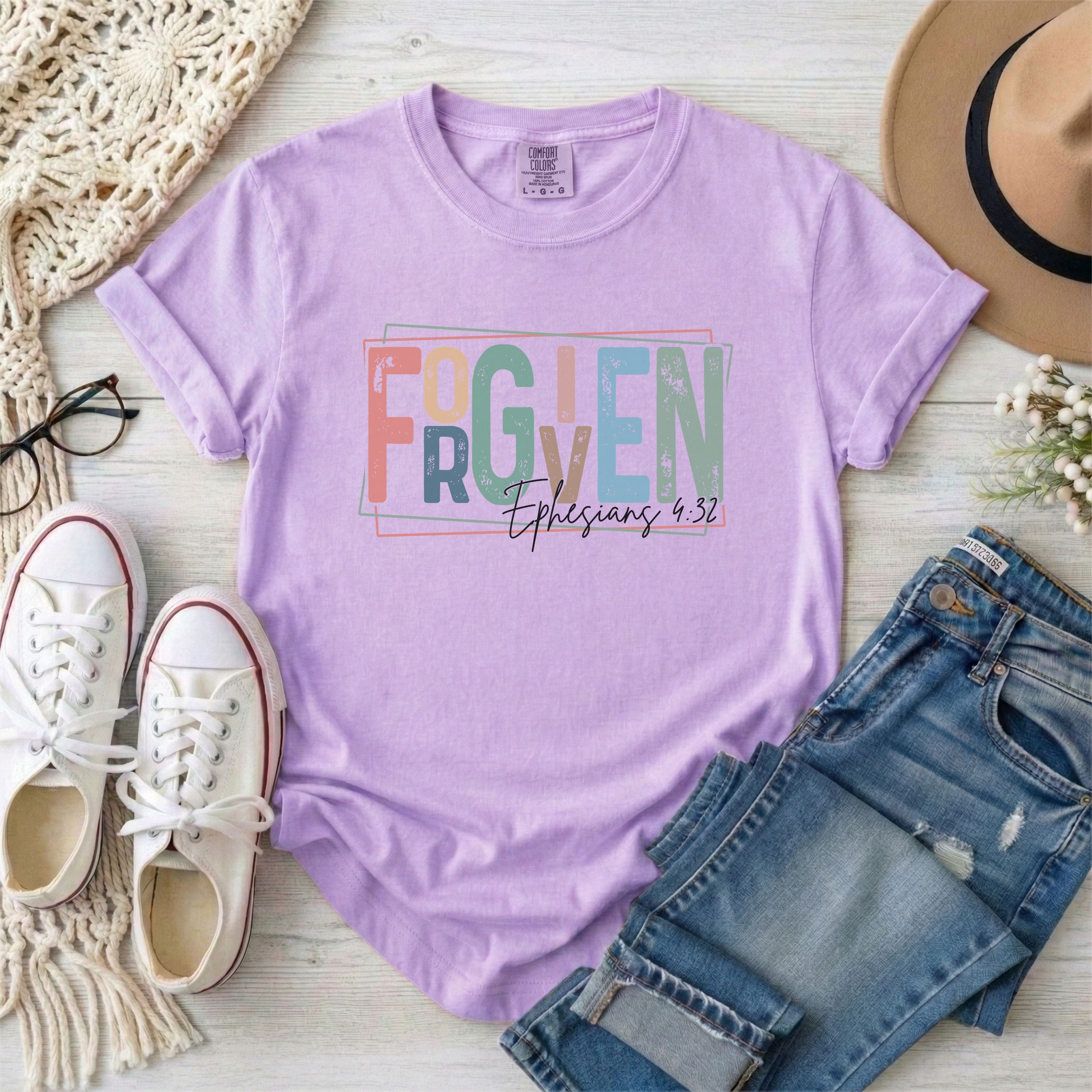Retro Forgiven, Ephesians 4:32 T-Shirt