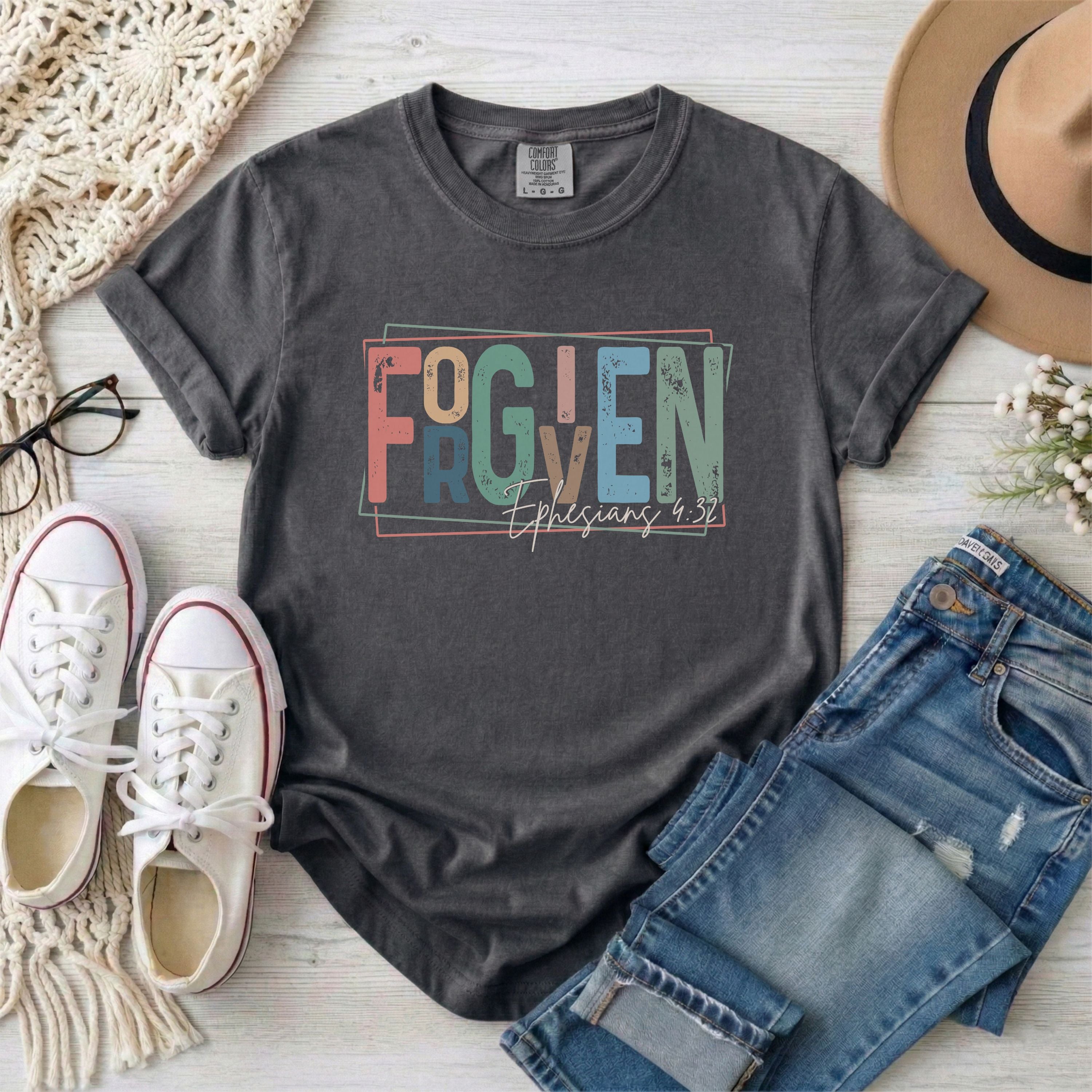 Retro Forgiven, Ephesians 4:32 T-Shirt