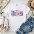 God Bless America Coquette Patriotic Christian T-Shirt