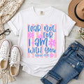 Fear Fear Not For I Am With You Isaiah 41:10, Floral Stripes T-Shirt