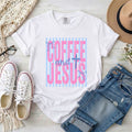 Coffee and Jesus Trendy Stripes T-Shirt