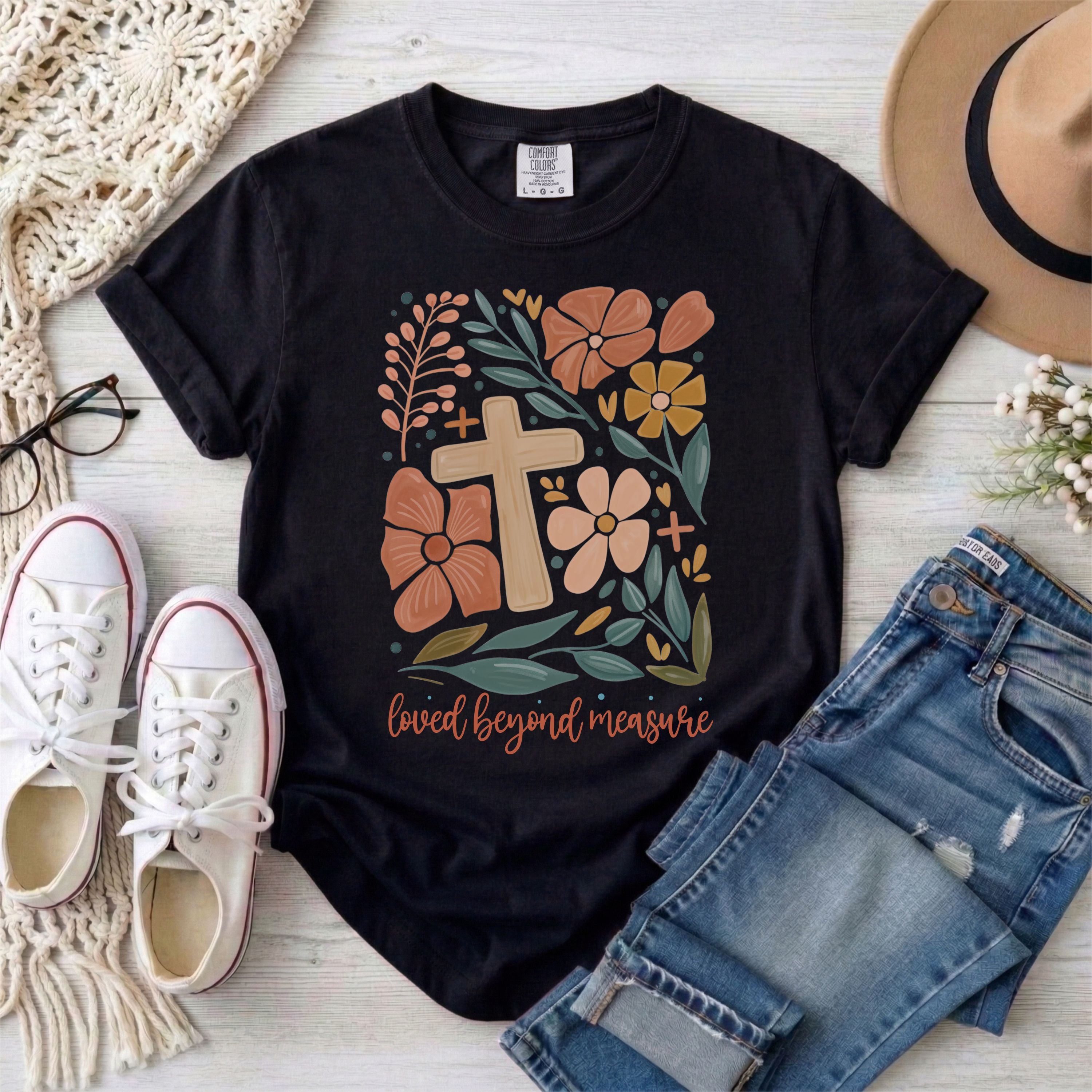 Loved Beyond Measure Floral T-Shirt