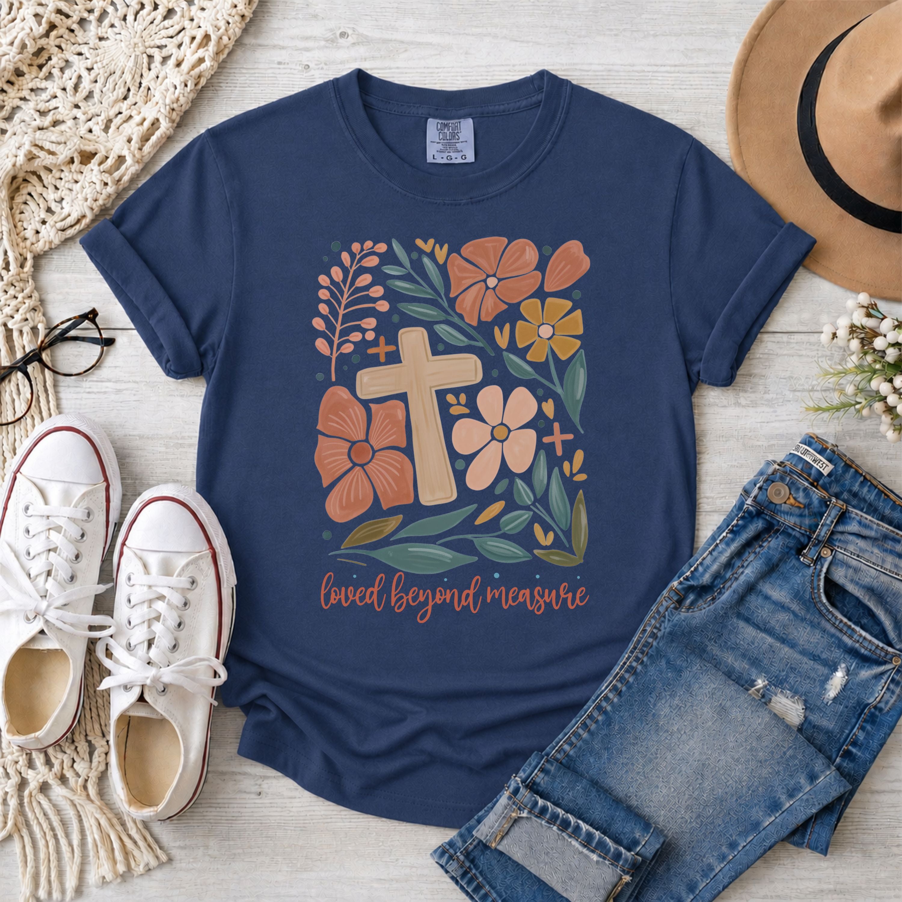Loved Beyond Measure Floral T-Shirt
