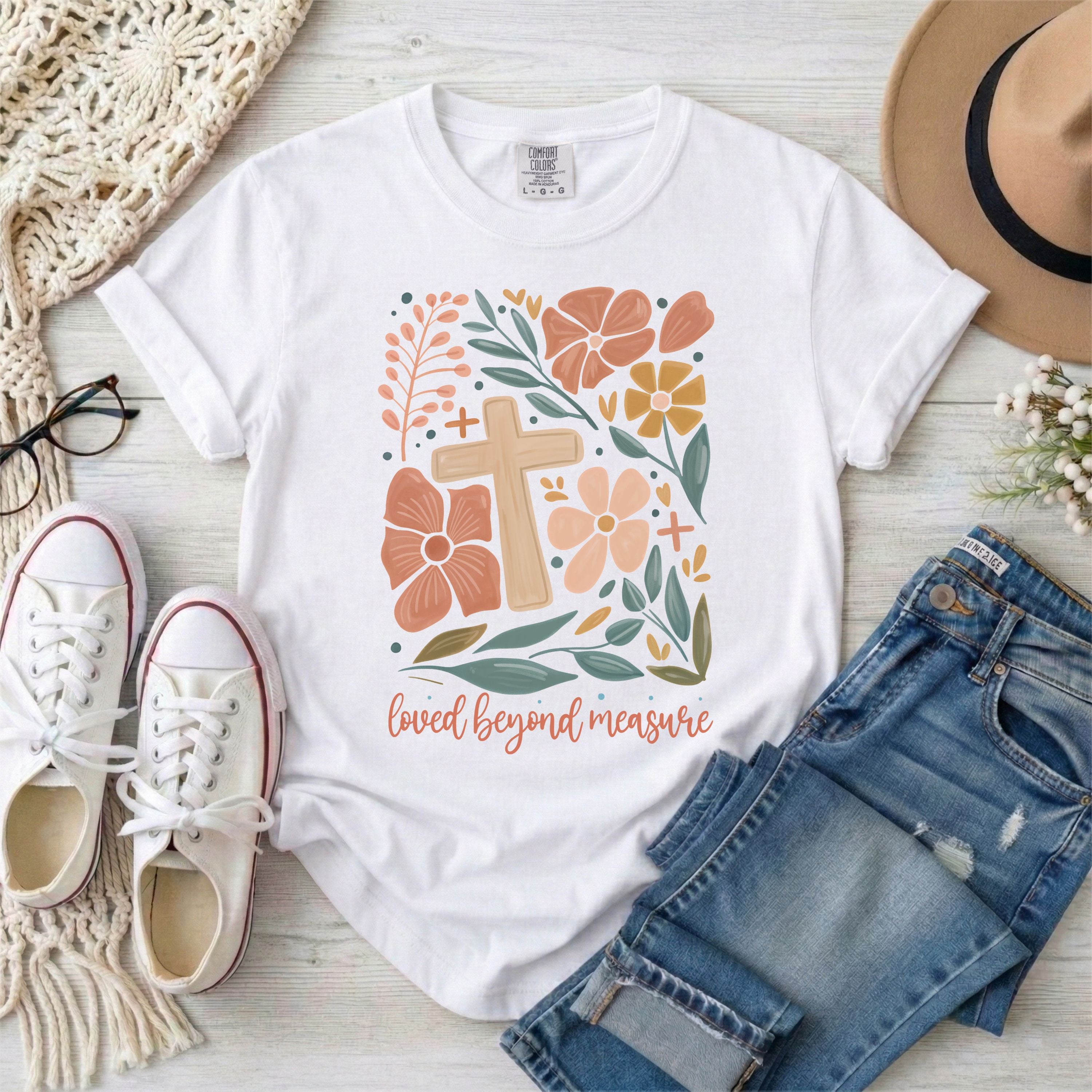 Loved Beyond Measure Floral T-Shirt
