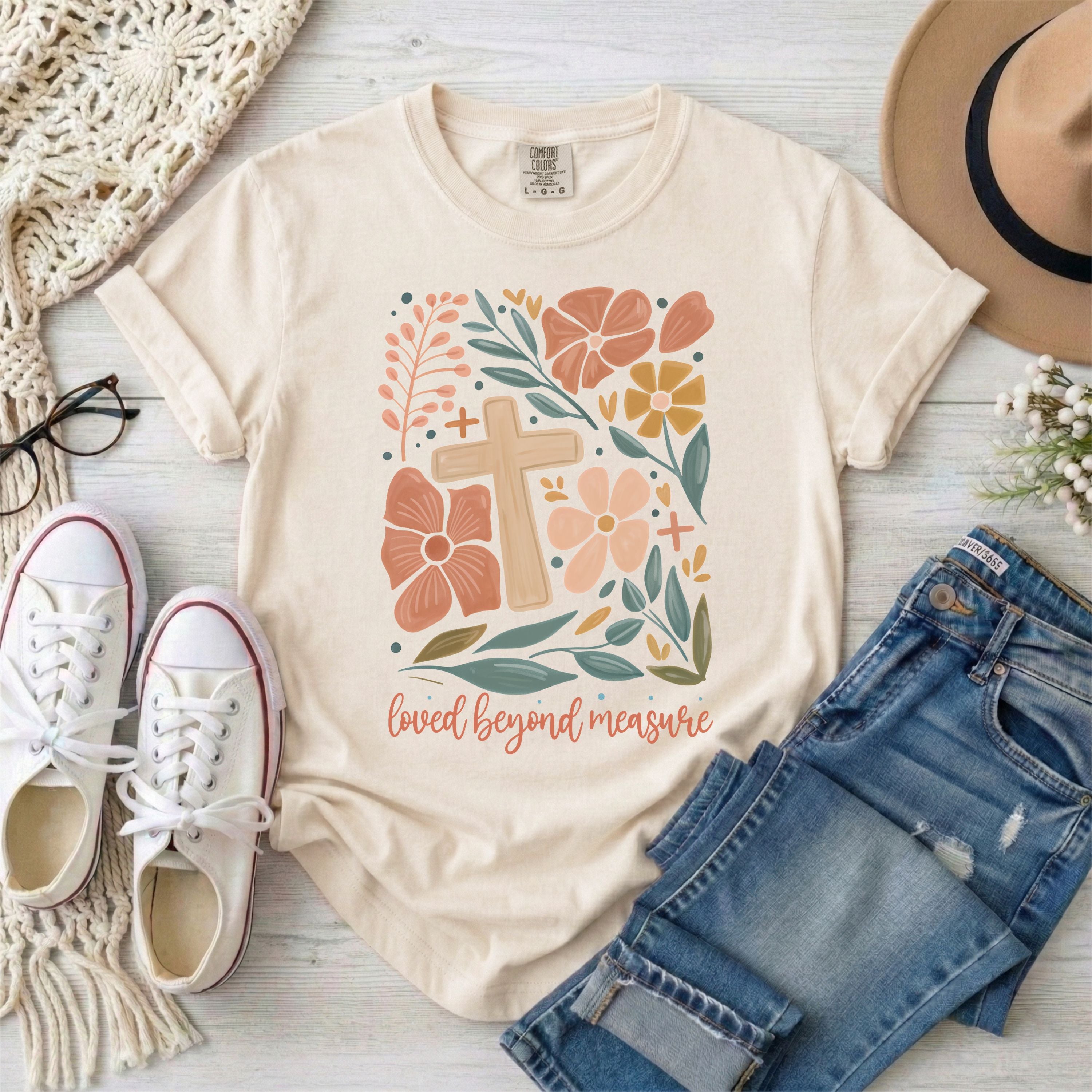 Loved Beyond Measure Floral T-Shirt