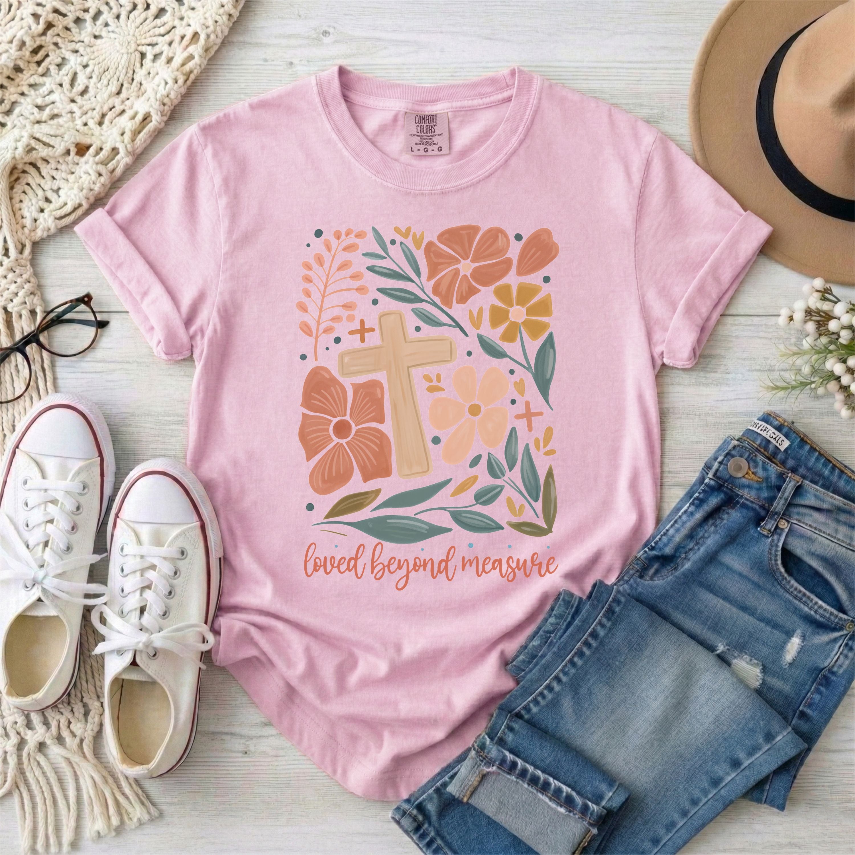 Loved Beyond Measure Floral T-Shirt