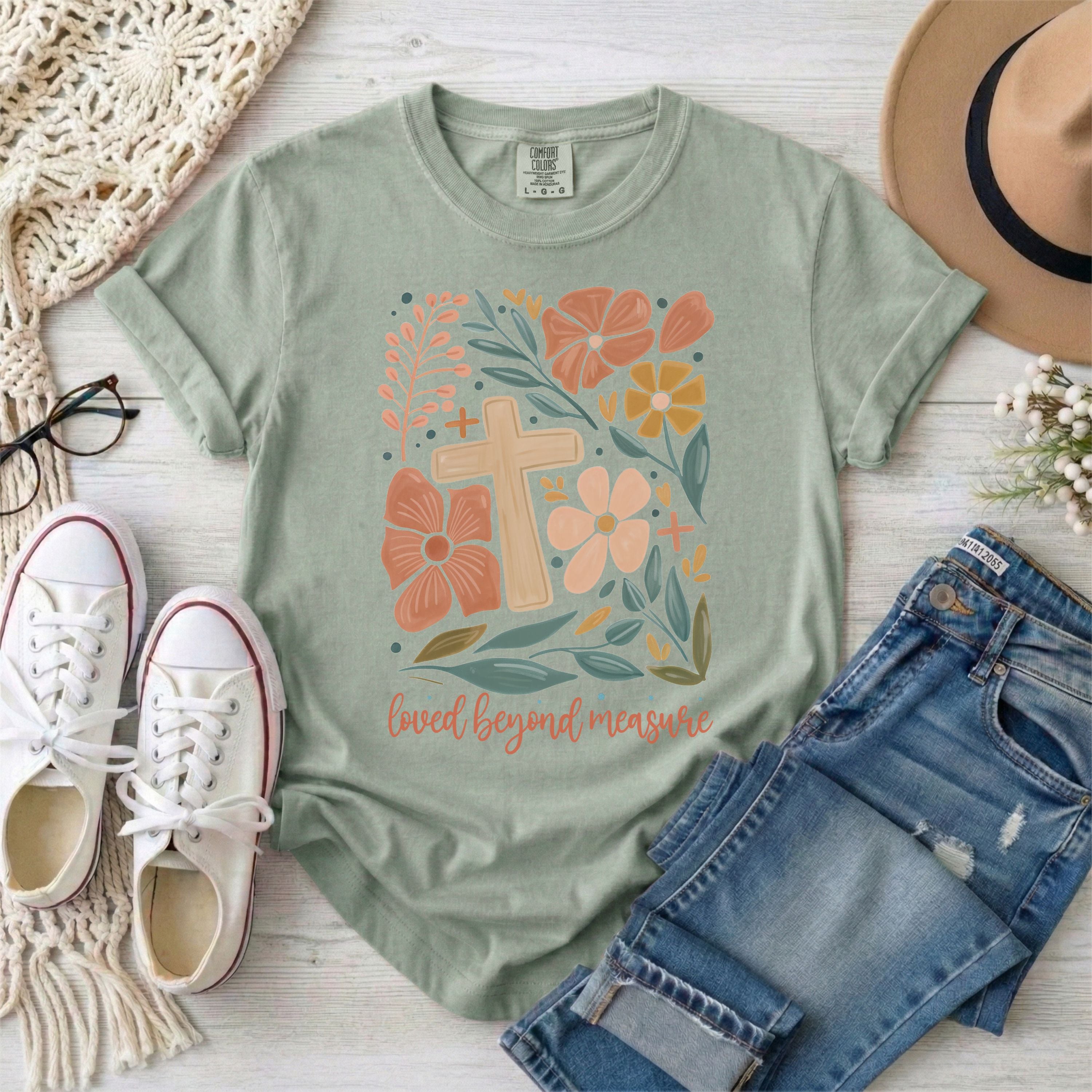Loved Beyond Measure Floral T-Shirt