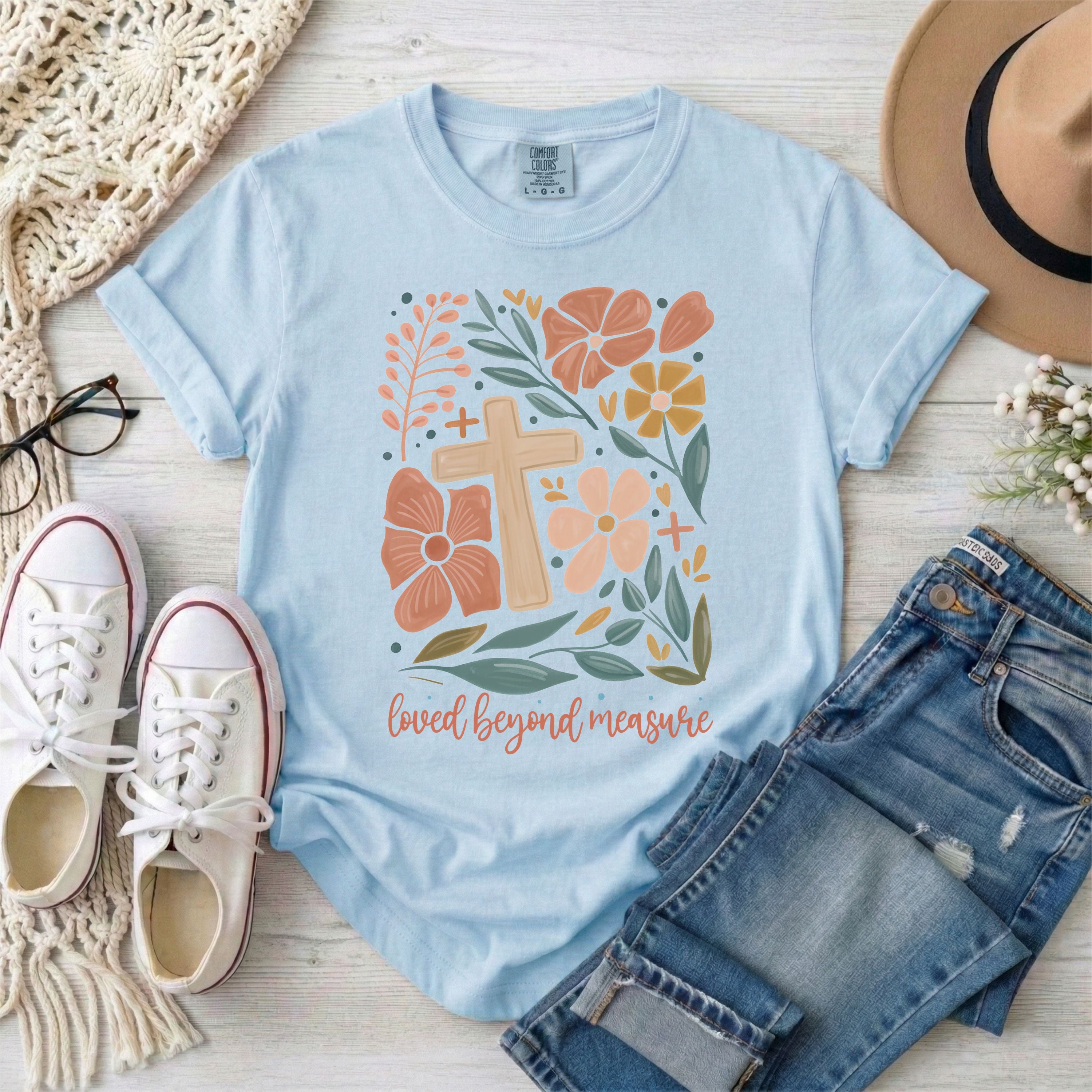 Loved Beyond Measure Floral T-Shirt
