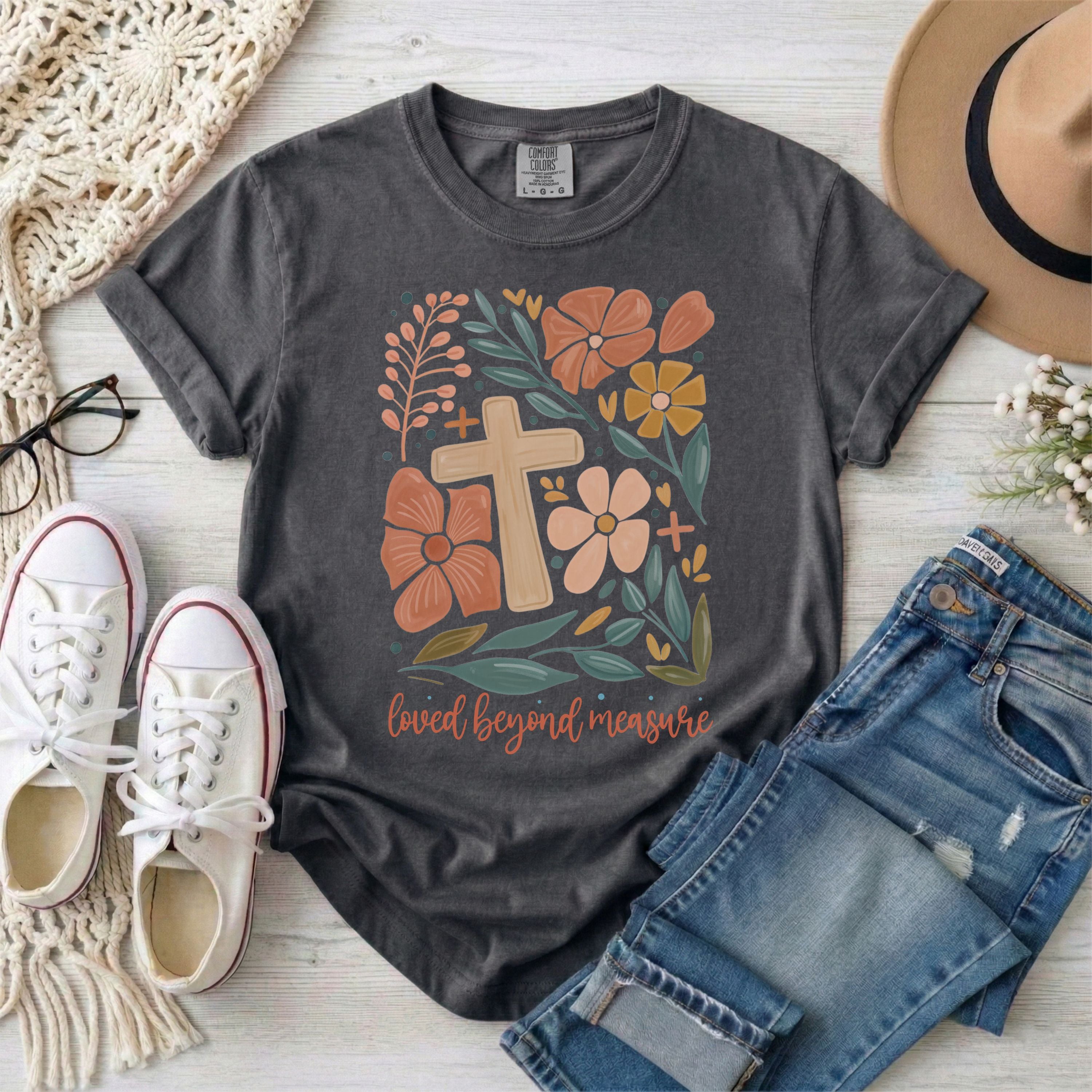 Loved Beyond Measure Floral T-Shirt
