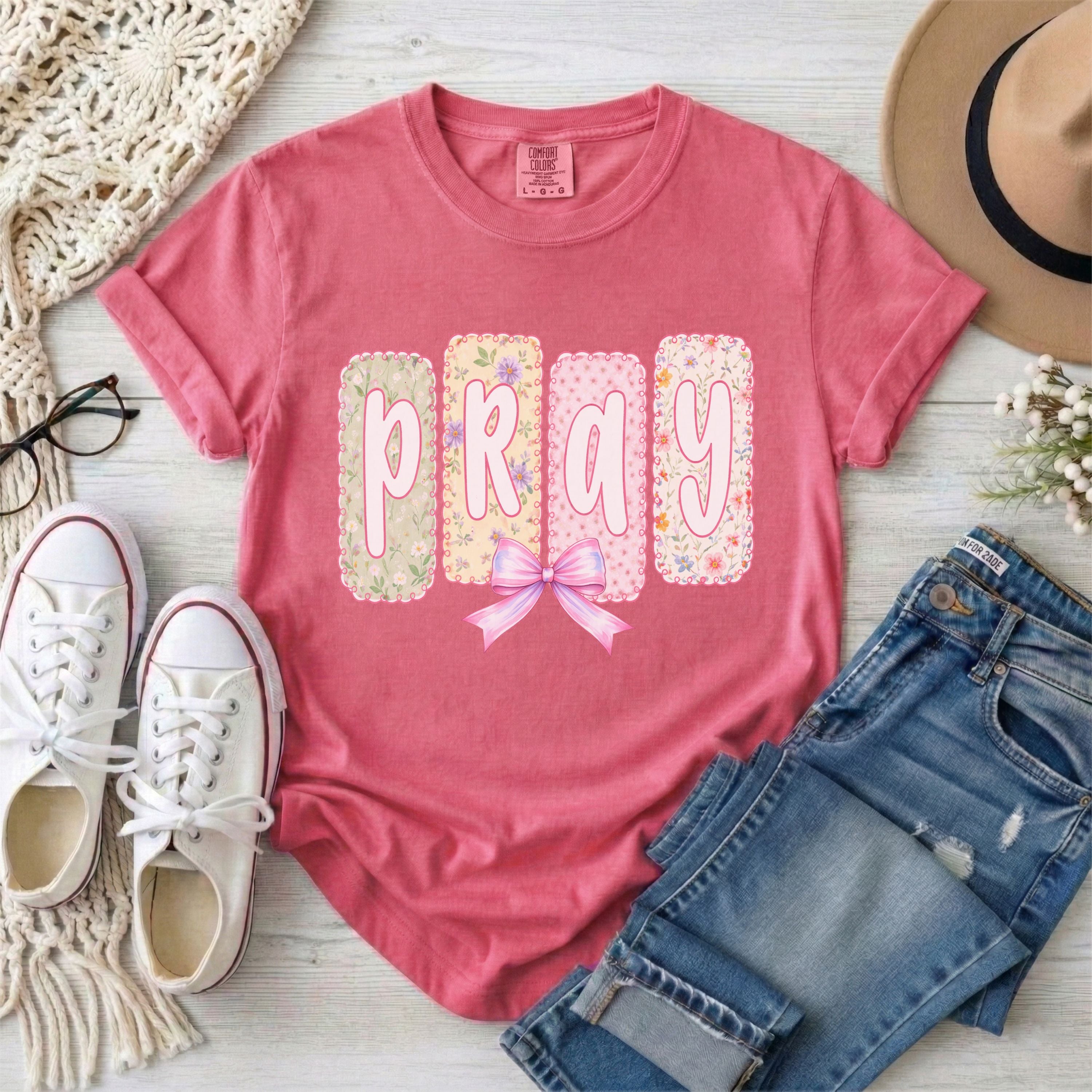 Coquette Pray Christian T-Shirt