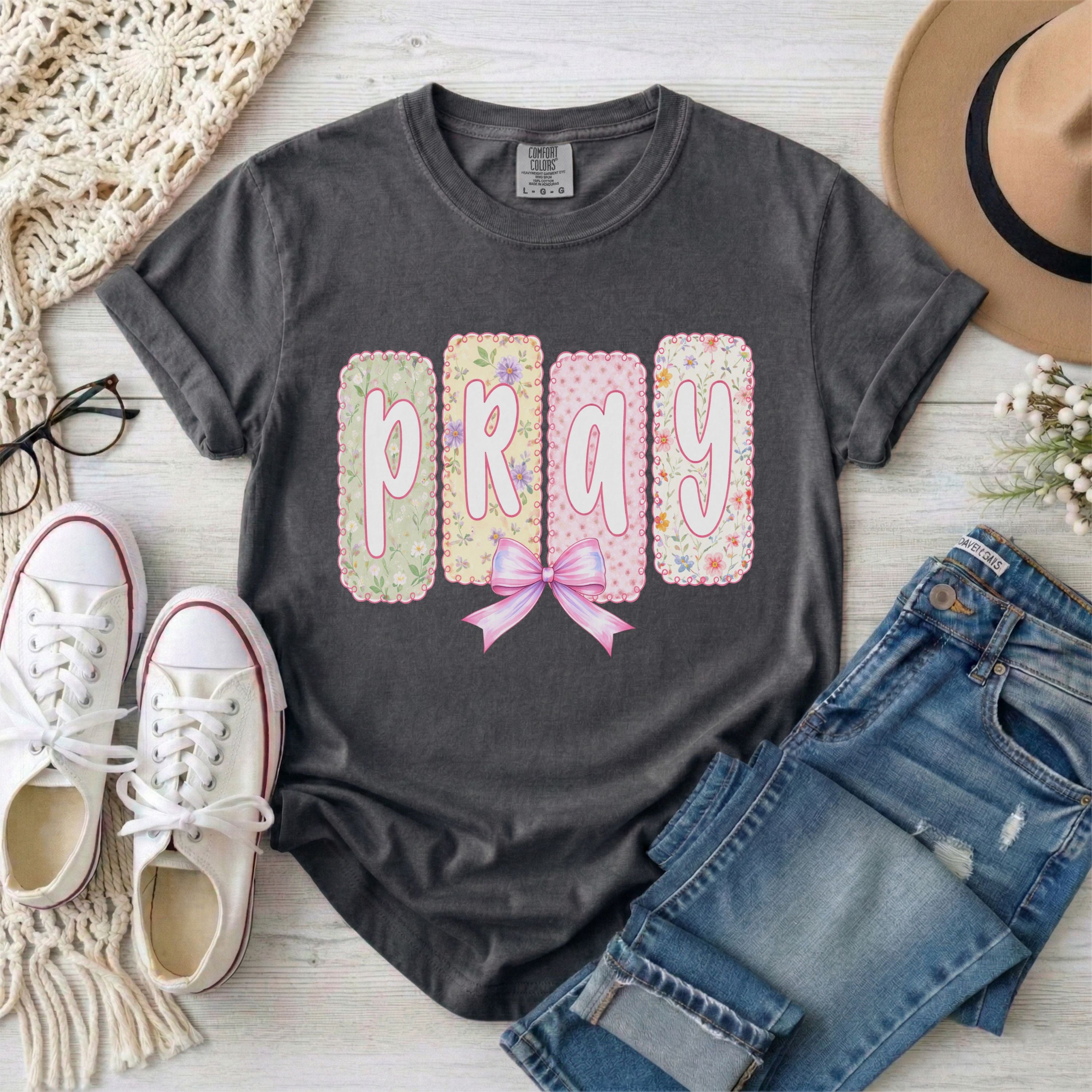 Coquette Pray Christian T-Shirt