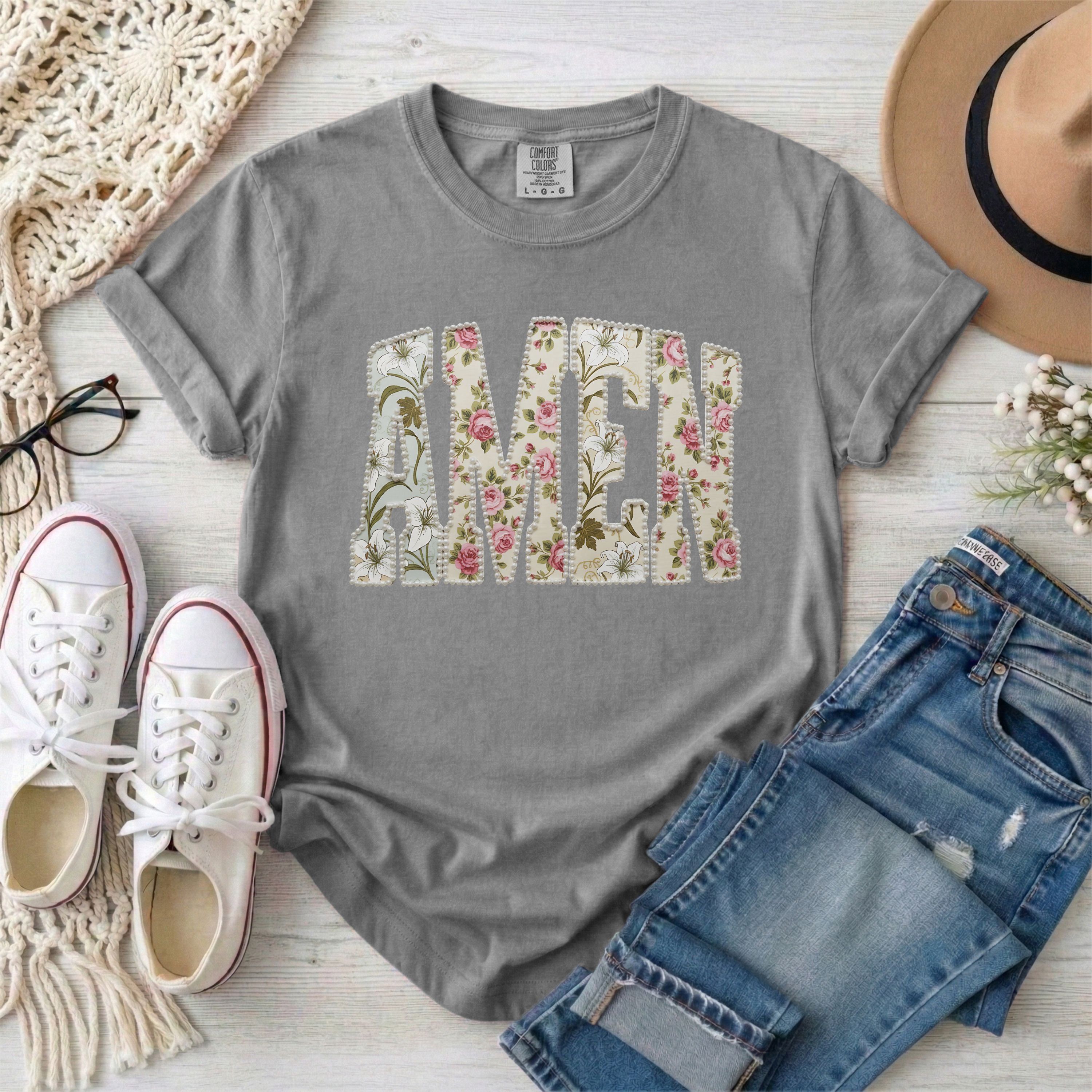 AMEN Vintage Floral T-Shirt