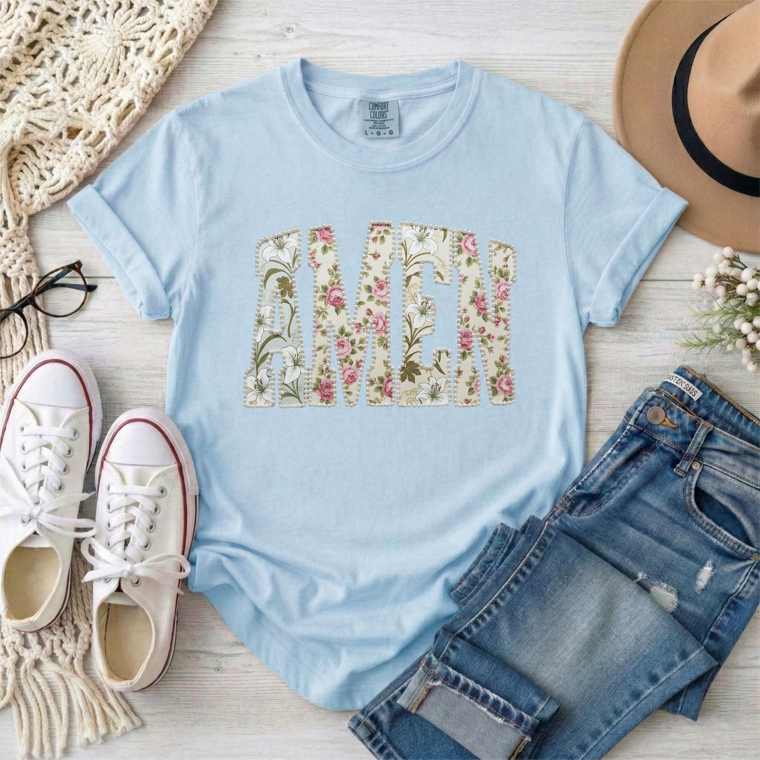 AMEN Vintage Floral T-Shirt
