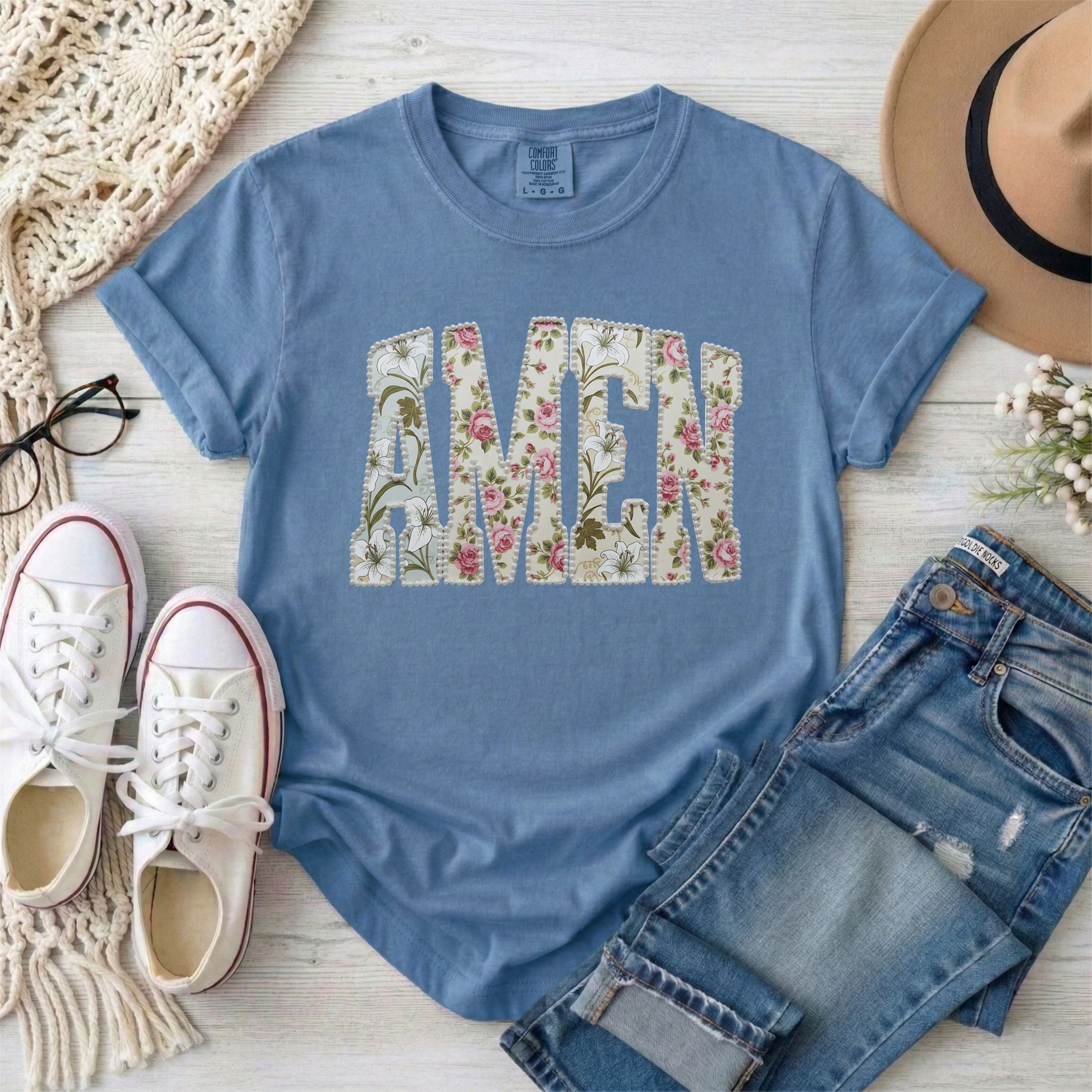 AMEN Vintage Floral T-Shirt