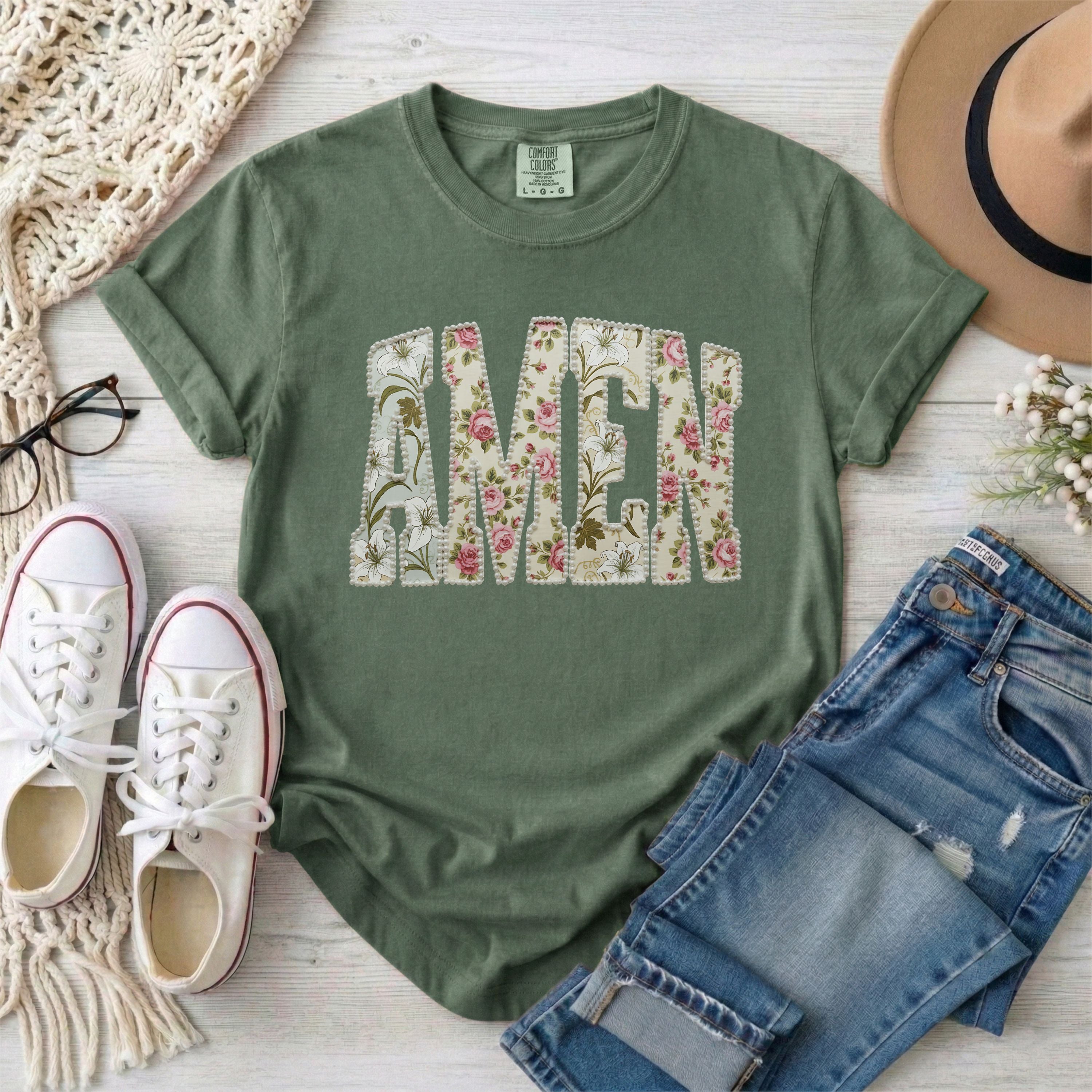 AMEN Vintage Floral T-Shirt