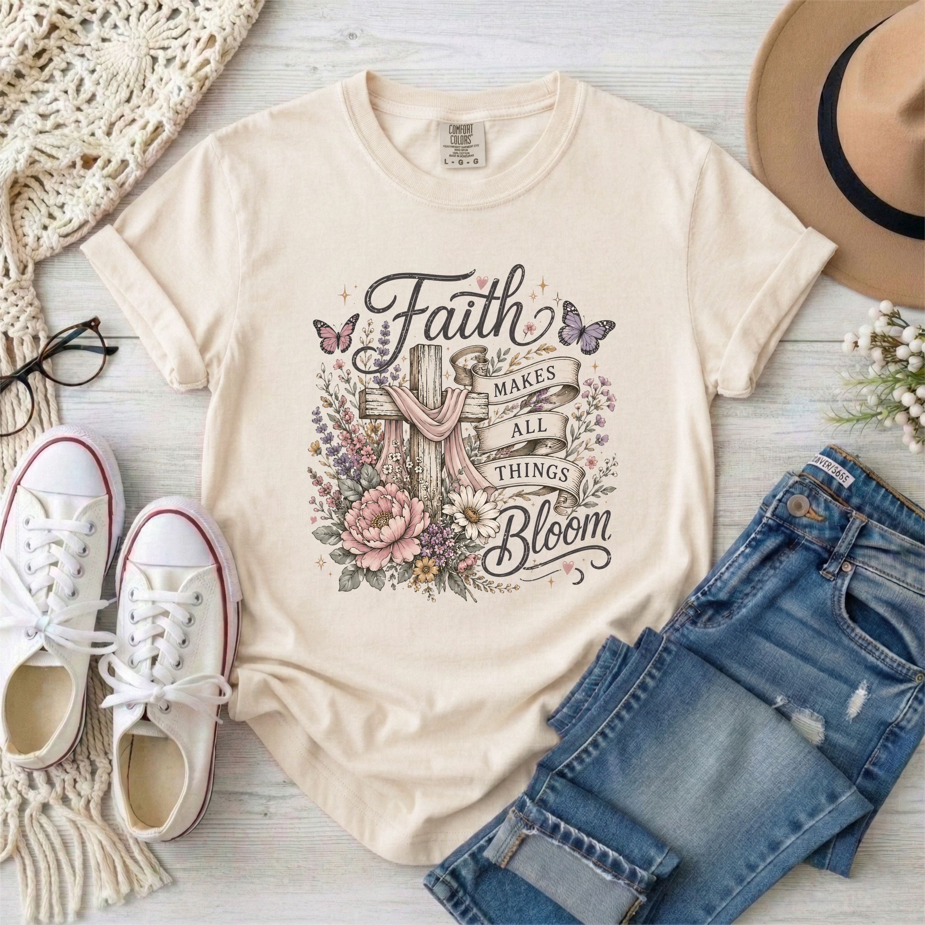Faith Makes All Things Bloom T-shirt