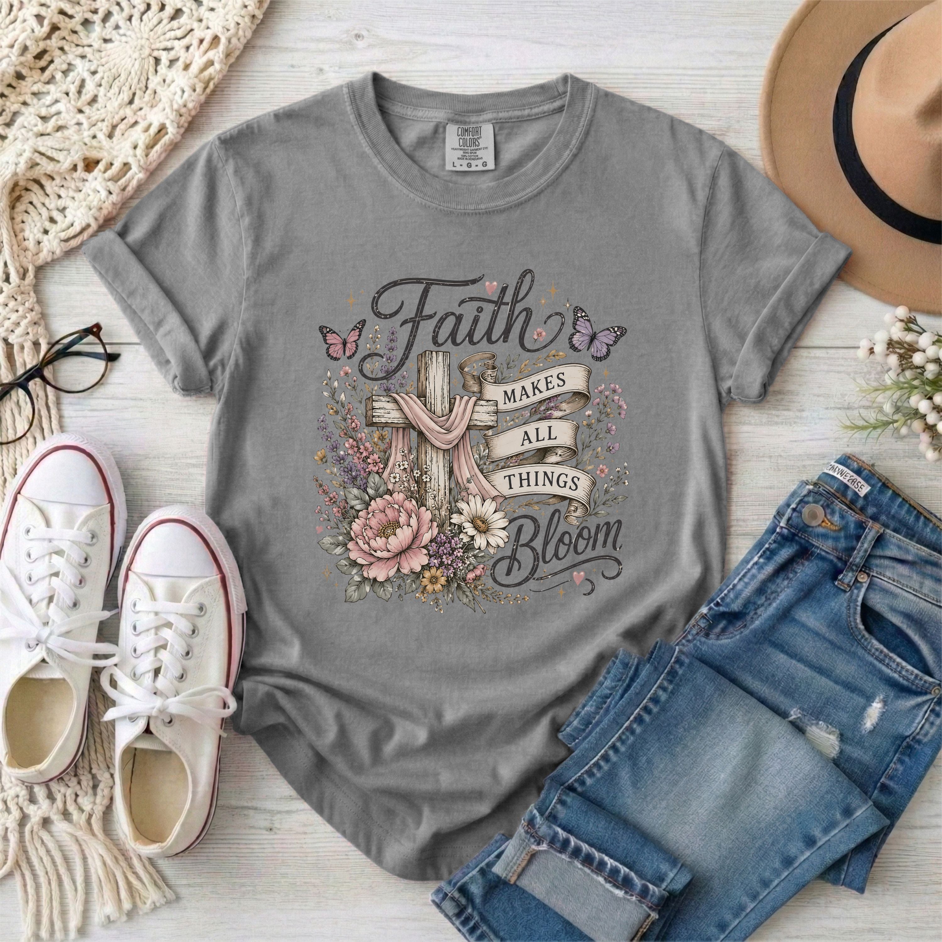 Faith Makes All Things Bloom T-shirt