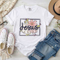 Floral Framed Jesus T-Shirt