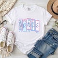 Coquette Grace Faux Patchwork T-Shirt